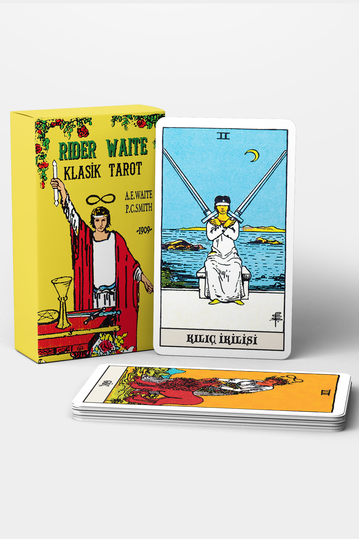 REGIN COLLECTIVE Rider Waite Klasik Tarot Kartları ve Başlangıç Tarot Kitabı