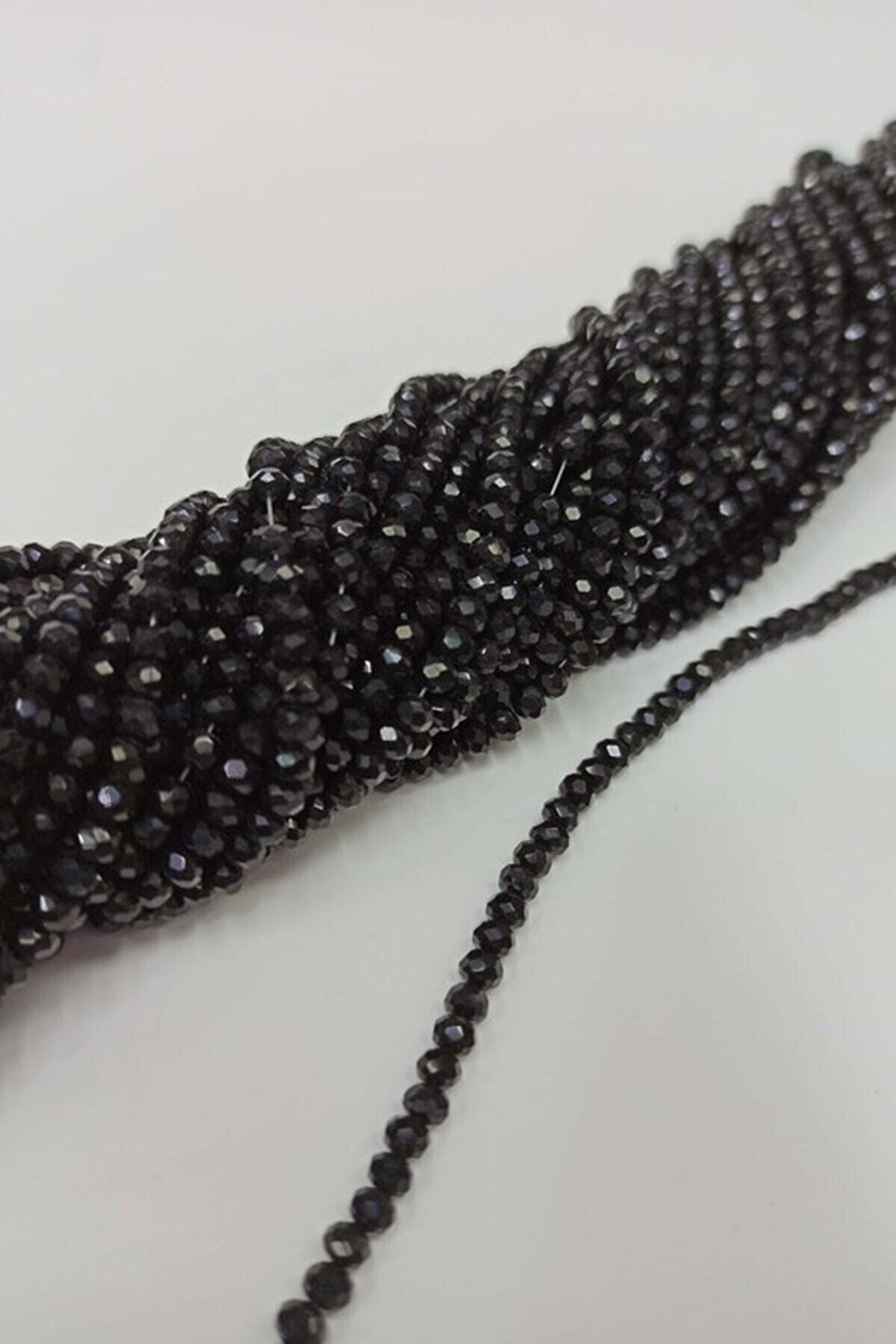 Kinds of Beads Black Shiny Crystal Beads 4 Mm – Beads, Stylish Design, Women's Accessory – Beads –