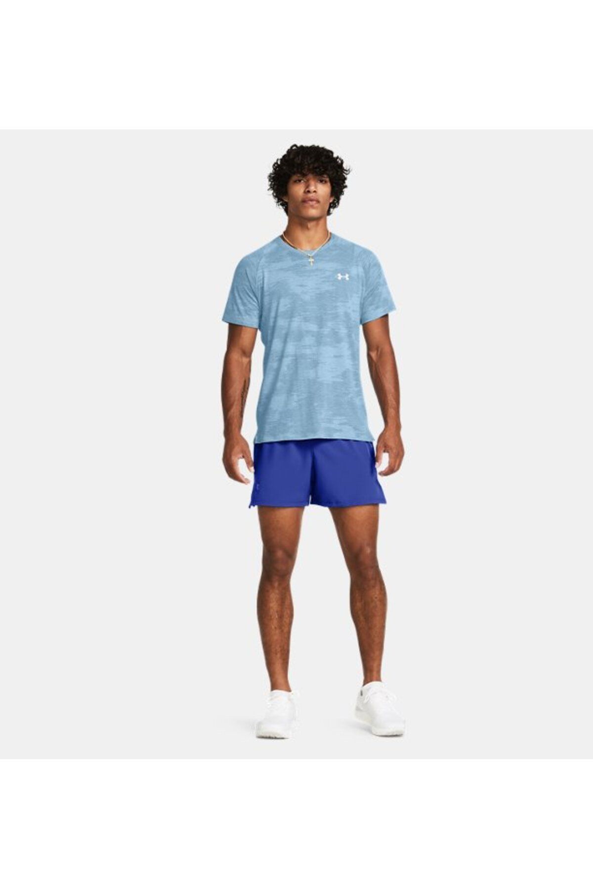 شورت ورزشی آبی مردانه های نخبگان UA 1376509 400 Under Armour