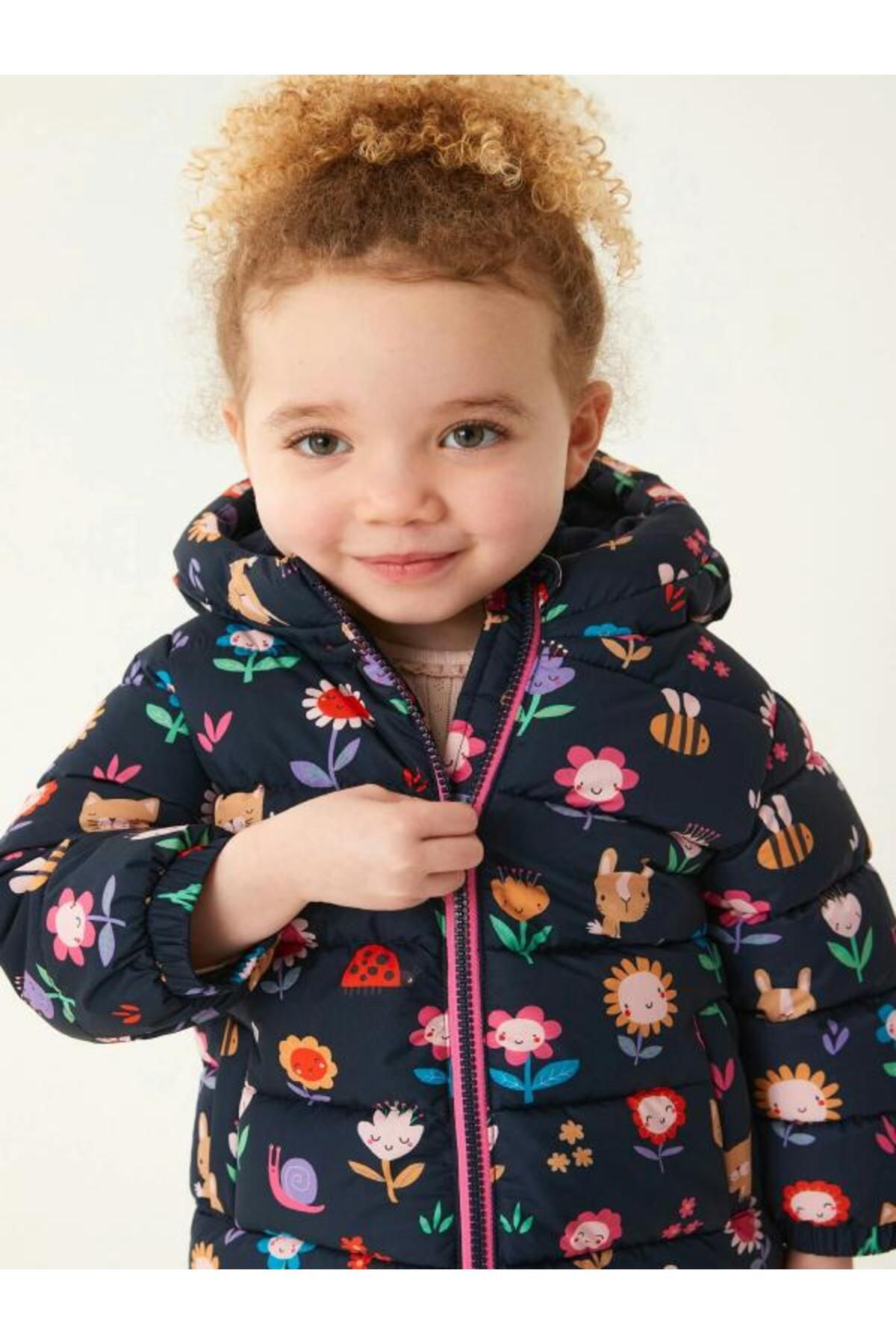 Floral baby coat sales