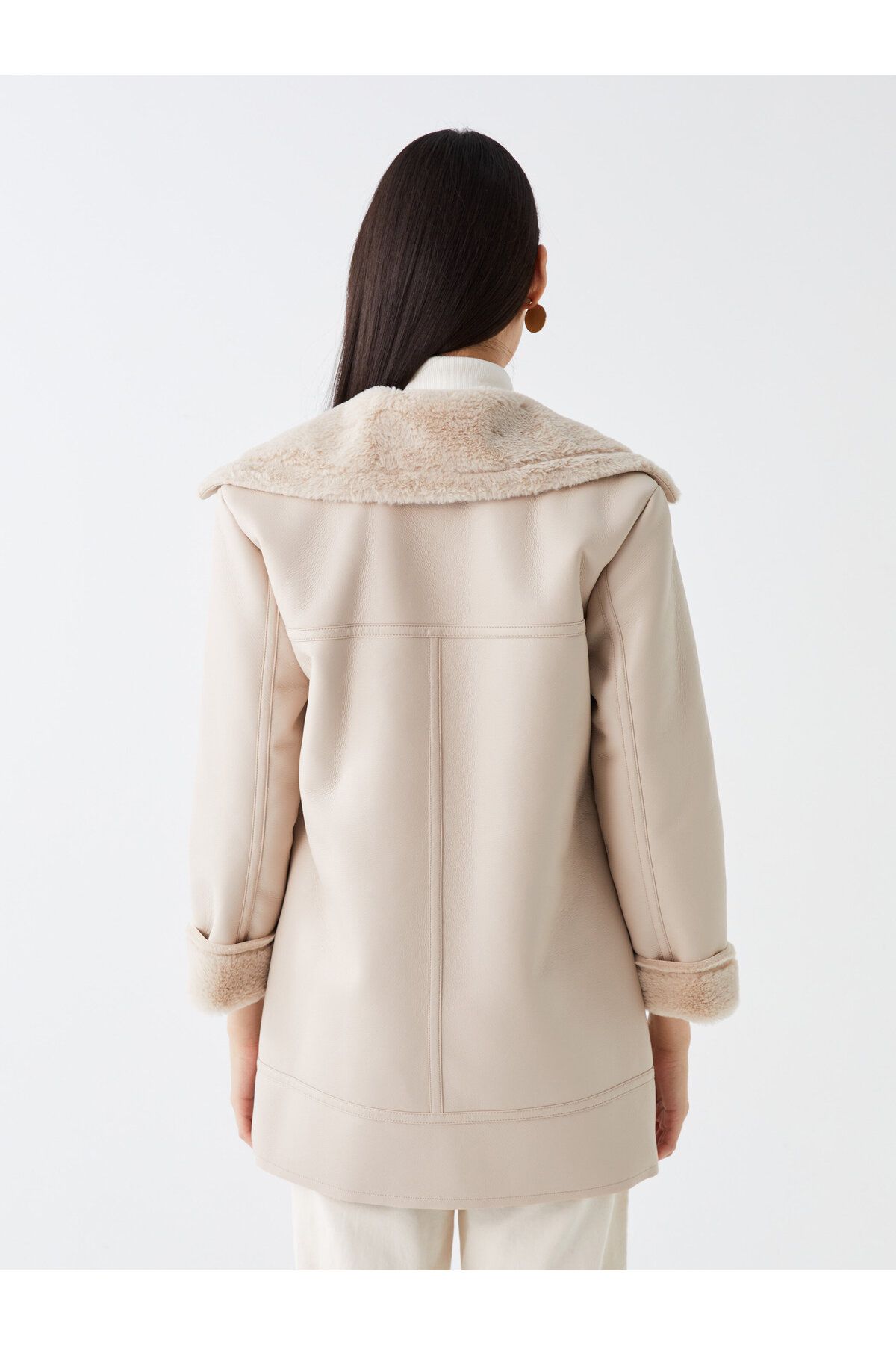 River island sales beige coat
