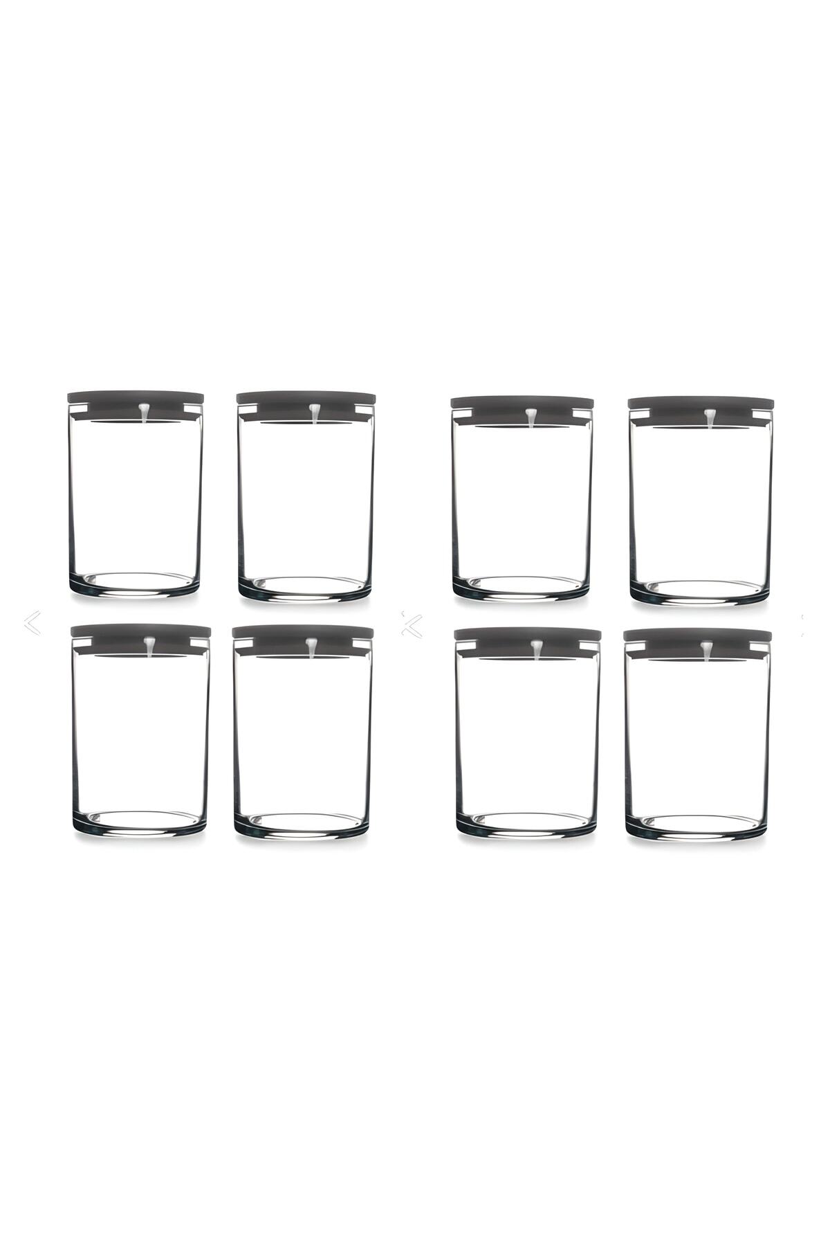 Paşabahçe 43736 Vakumlu Cam Kavanoz - Cam Erzak Saklama Kabı 8 Li