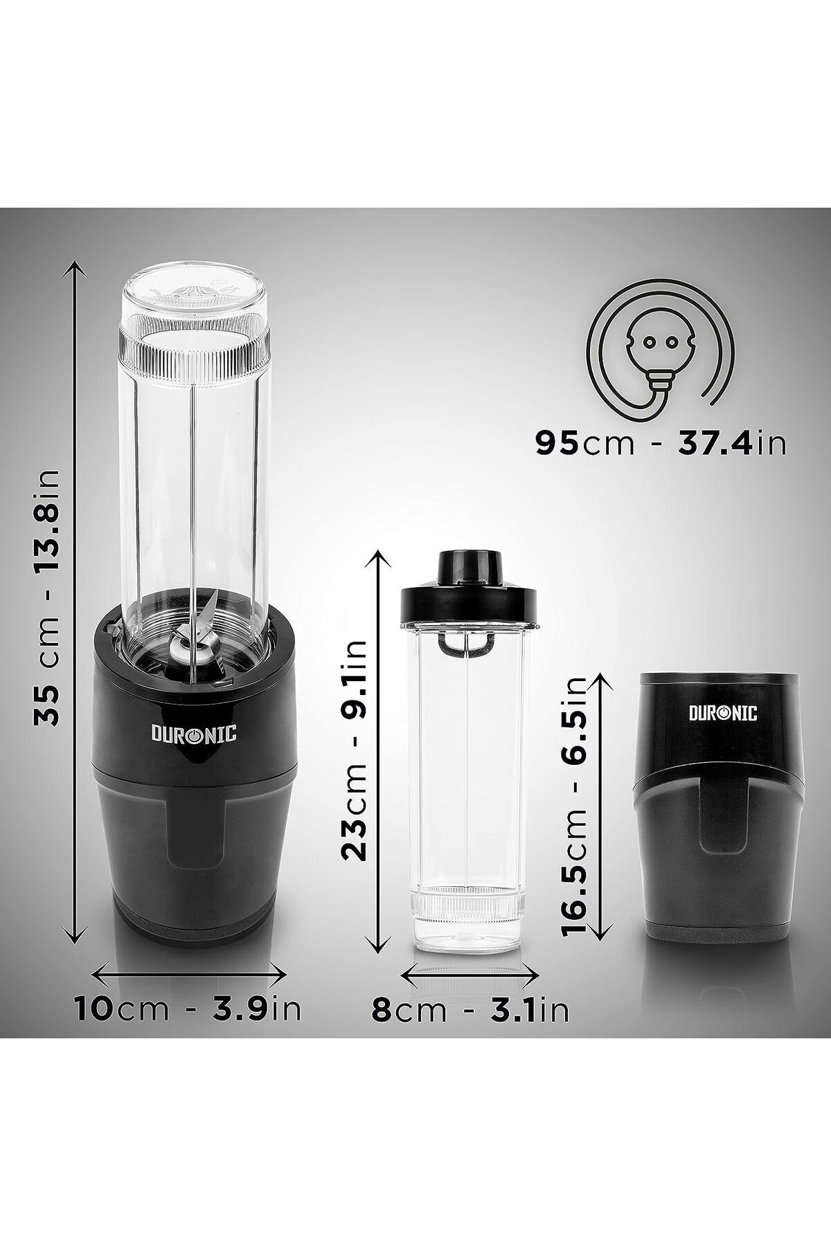 Duronic-Bl510 Mini Blender - Mixer with 570 Ml Beverage Bottle 7