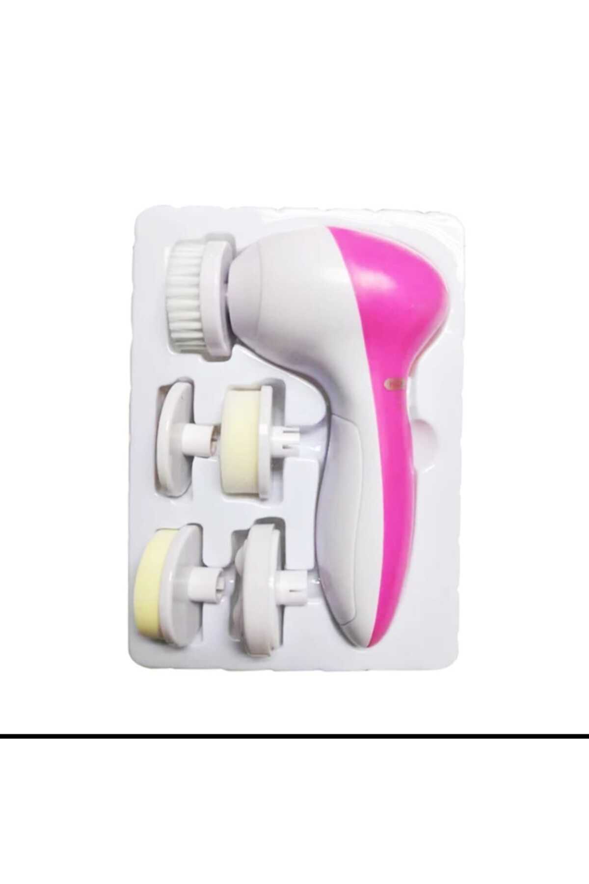 5IN1 Pilli Seyahat Boyu Hassas Yüz/ Makyaj Temizleme Peeling Ve El/Ayak Masaj Seti — صورتی 5ın1peeling set-MŞ — تصویر 4 از 4