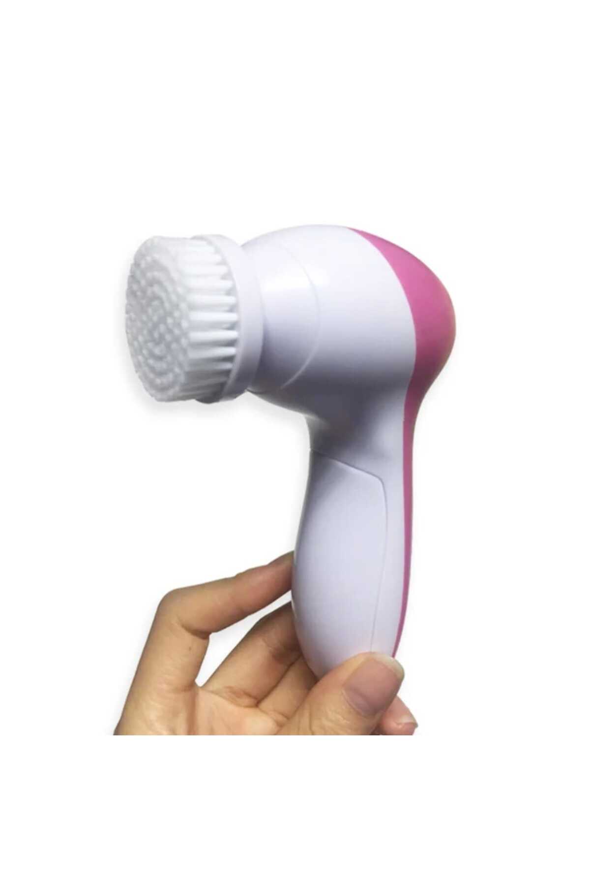 5IN1 Pilli Seyahat Boyu Hassas Yüz/ Makyaj Temizleme Peeling Ve El/Ayak Masaj Seti — صورتی 5ın1peeling set-MŞ — تصویر 3 از 4