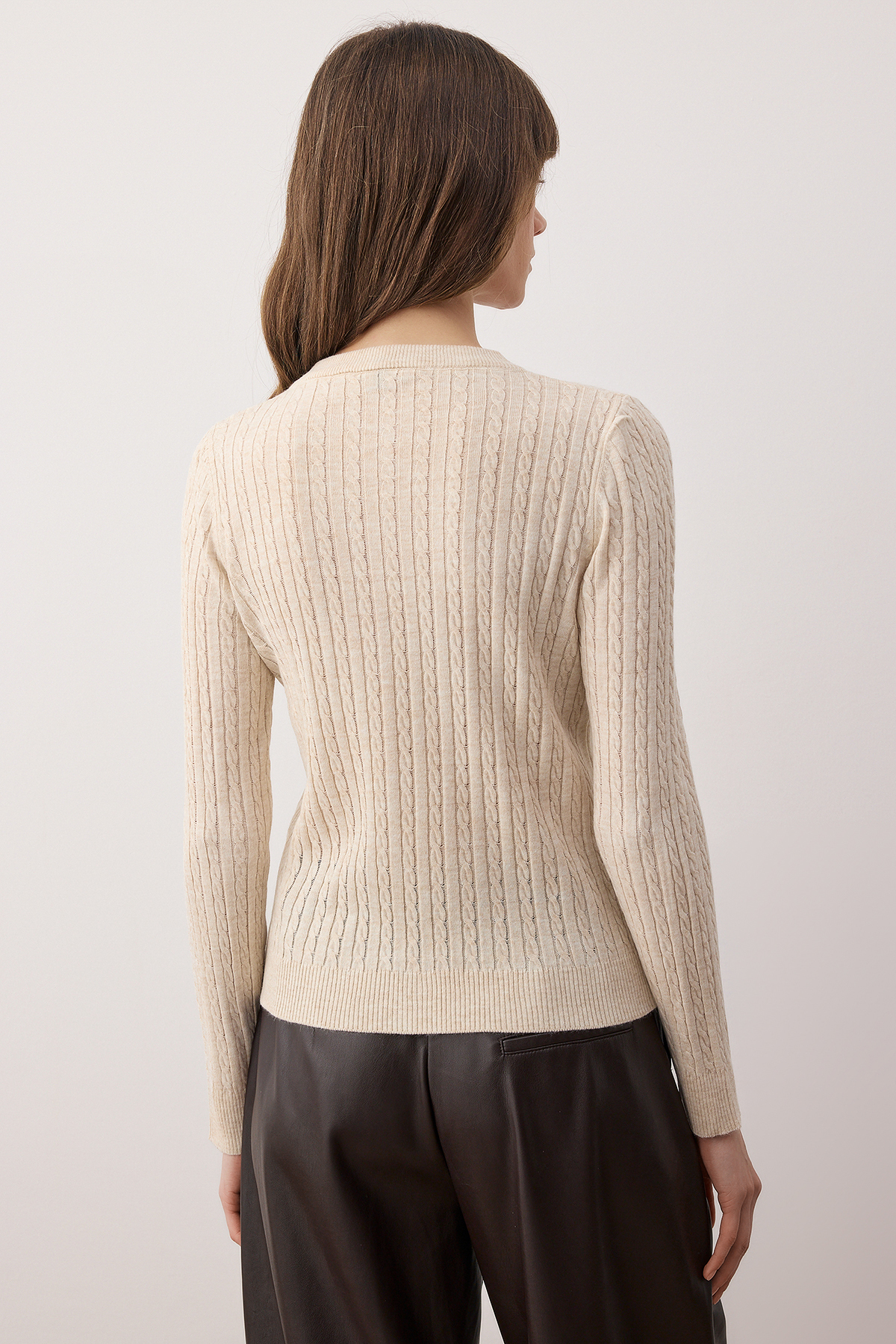 Trendyolmilla  Lacivert-Taş Bisiklet Yaka 2'li Triko Kazak TWOAW26KZ00187 - Görsel 9