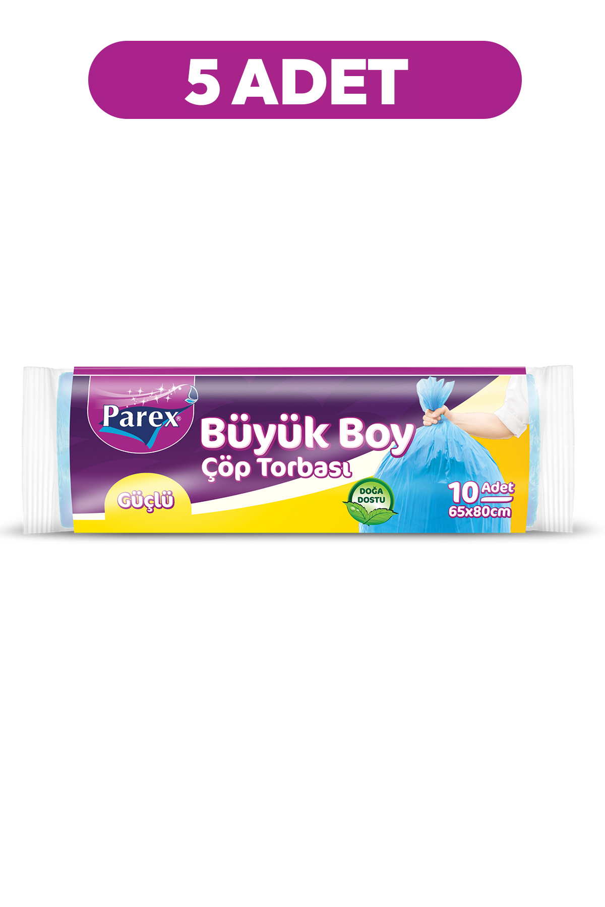 Parex Güçlü Çöp Torbası Büyük Boy 5'li