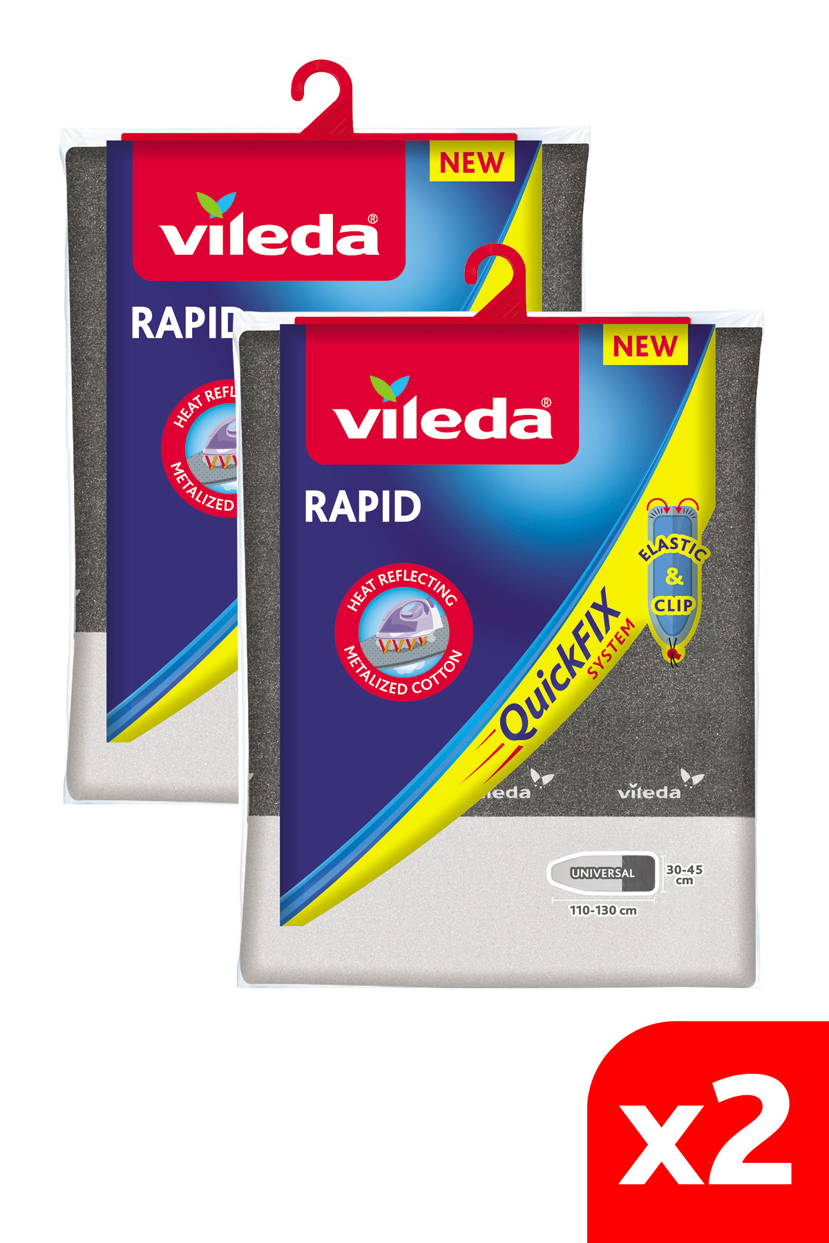 Vileda Universal Ebat 2 Paket Rapid Ütü Masası Kılıfı