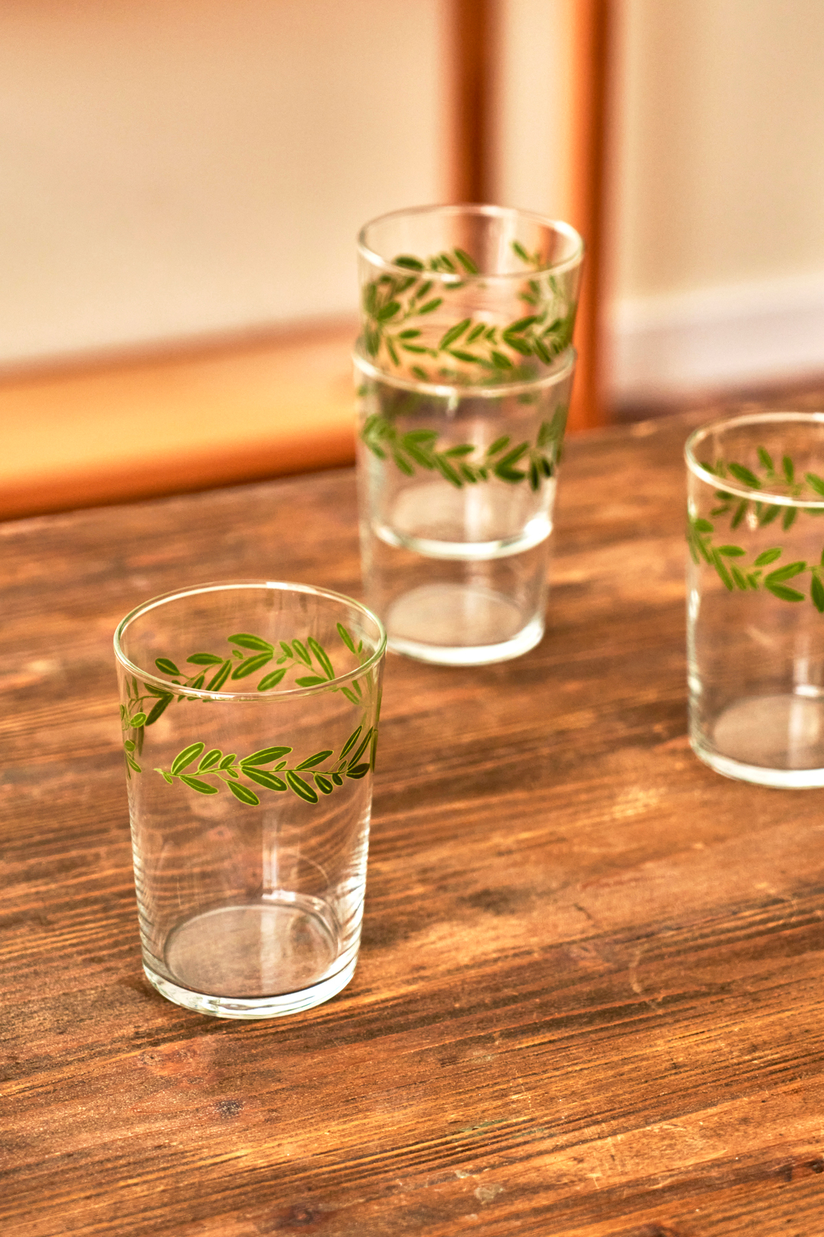 TRENDYOLMİLLA HOME X Bella Maison Leaf Set of 4 Glass Cups 510Cc Tphaw26Brd00001