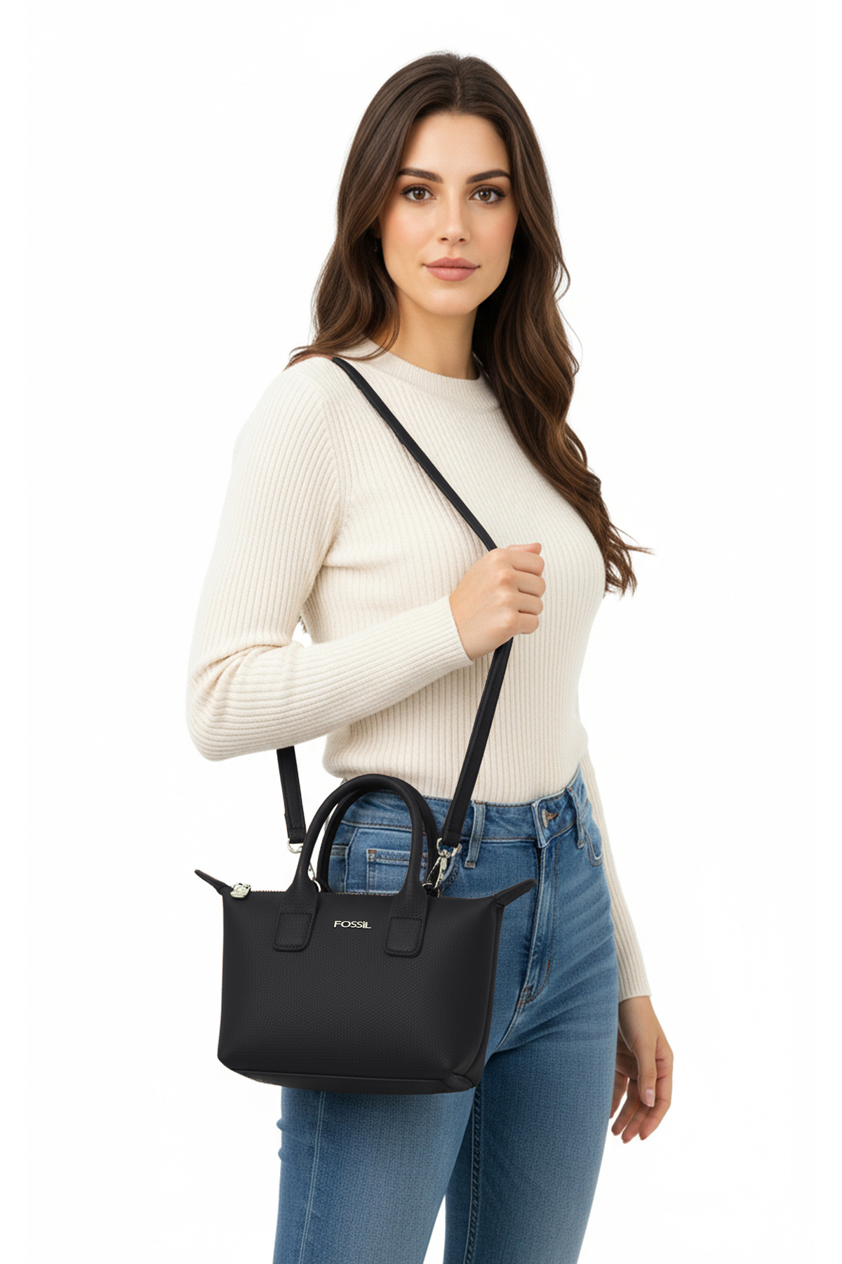 Fossil Чорна жіноча сумка через плече 05FO25K5077