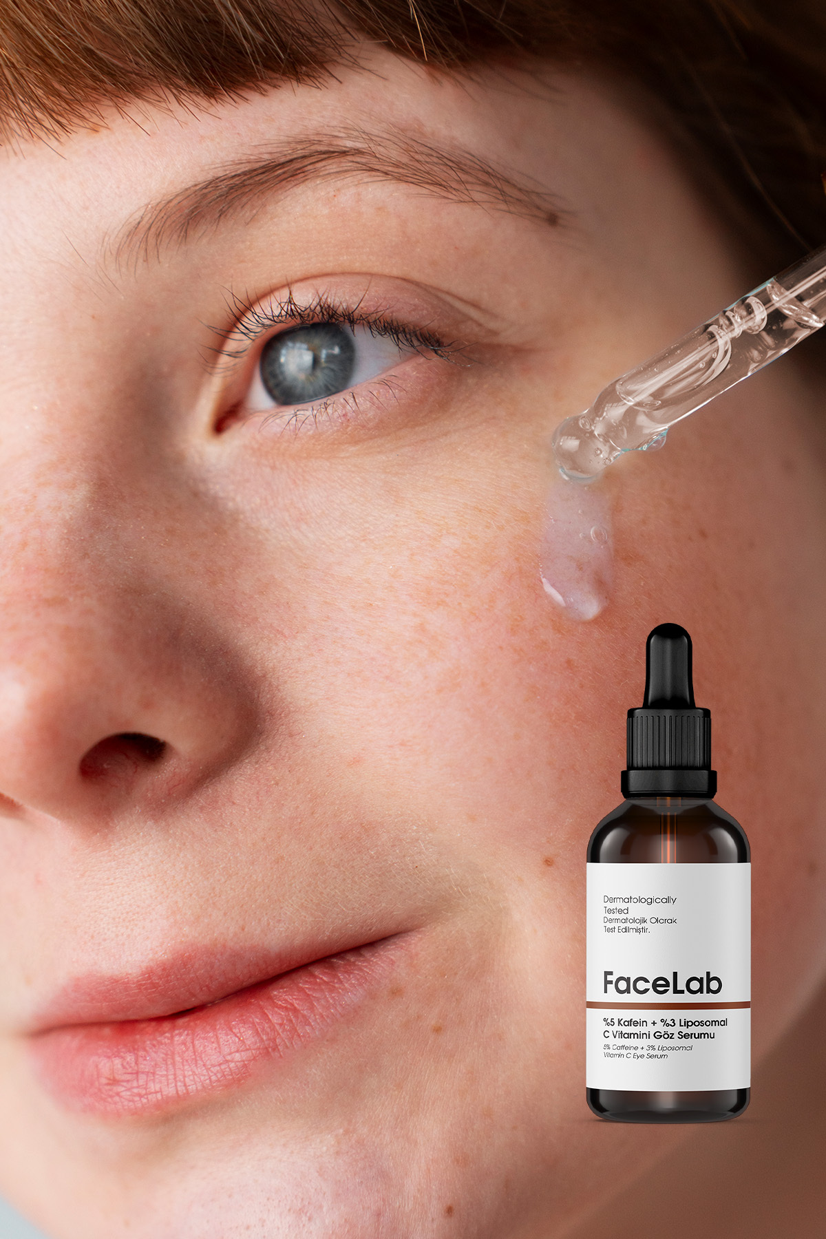 Göz Çevresi Serumu – %5 Kafein + %3 Liposomal C Vitamini ile Morluk & Şişlik Karşıtı Bakım (30 ml) | Koyu Halka Serumu | Göz Altı Morluk Bakımı — FL039 — تصویر 4 از 5