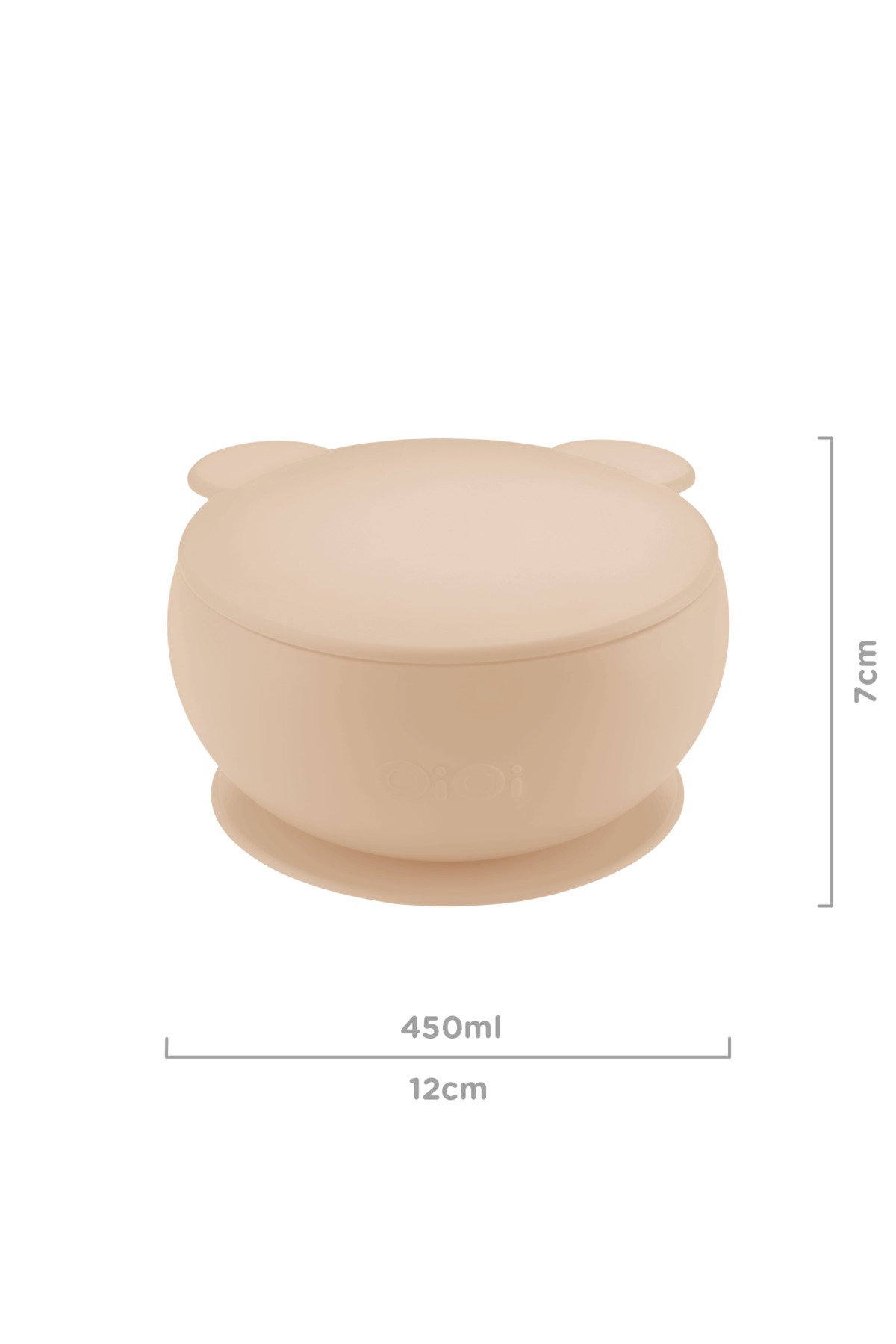 OiOi Bubble Beige Dörtlü Set(tabak+bardak+kaşık+kapaklıkase) fotoğrafı 4 (önizleme)