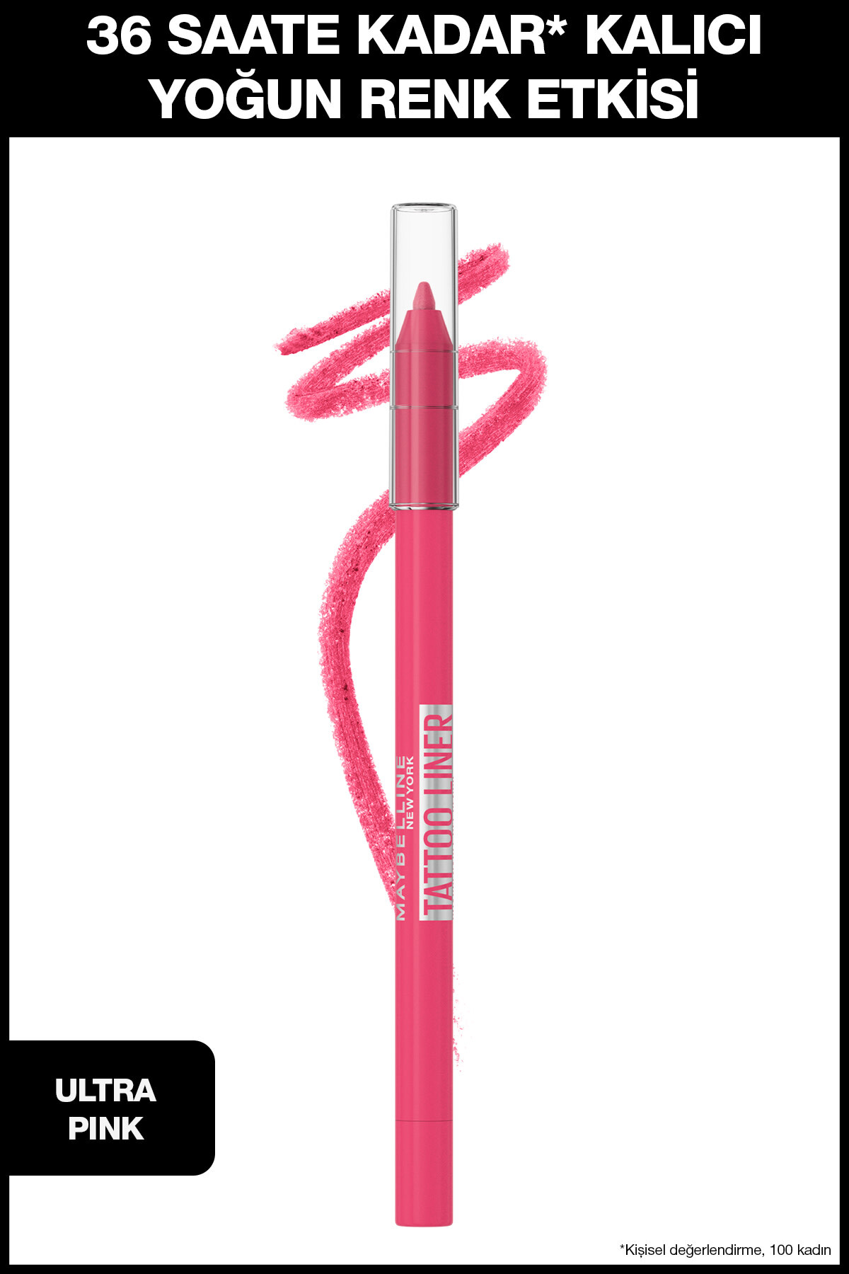 Maybelline New York Tattoo Liner Jel Göz Kalemi - Ultra Pink - Pembe - Fiyatı, Yorumları