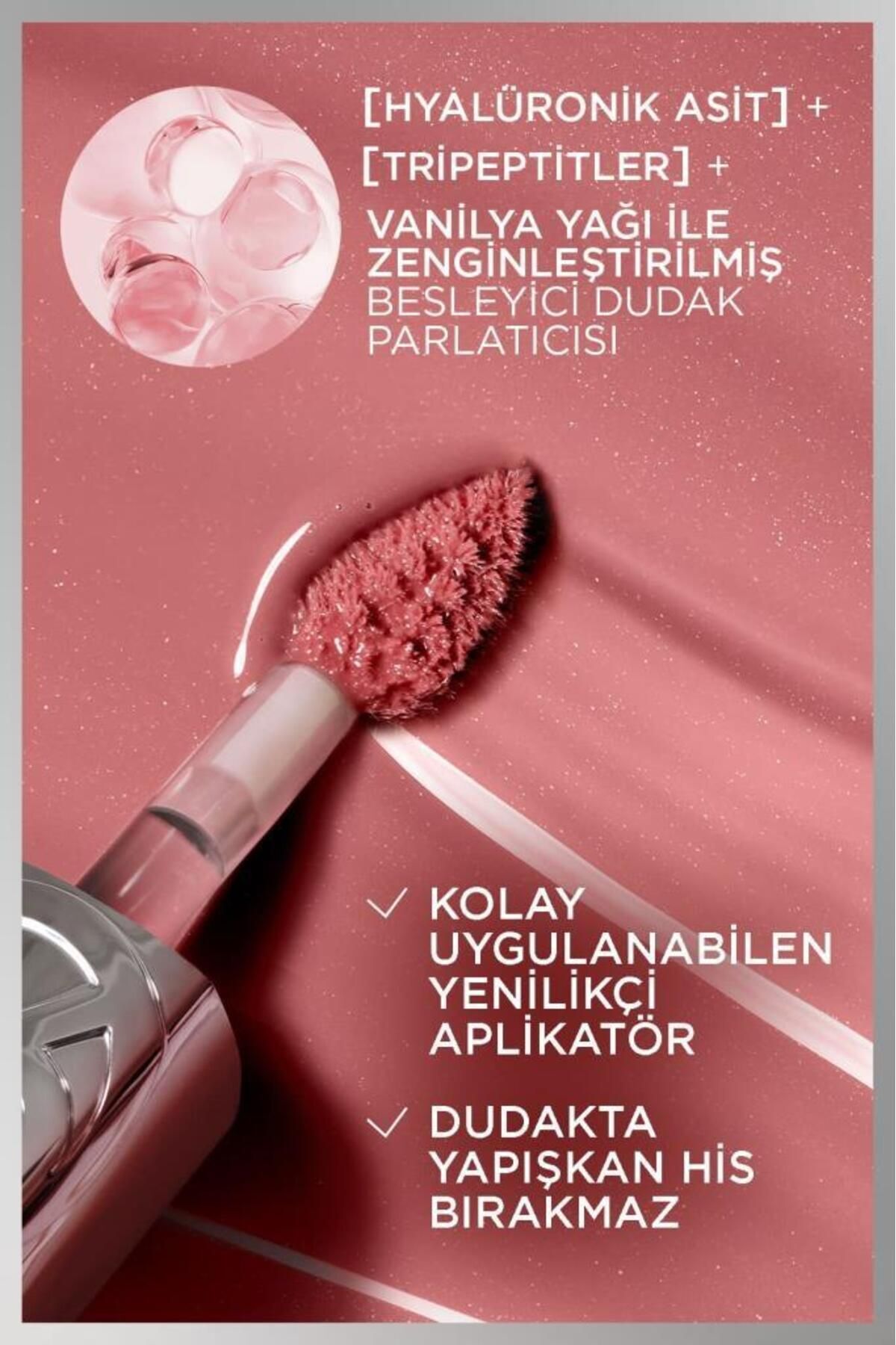 برق لب زنانه | لوریل پاریس L'Oreal Paris HYLRNOILBSLDDKPRLTC - تصویر 3