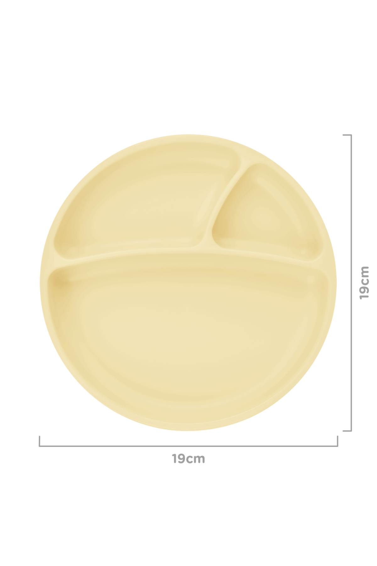 OiOi Mellow Yellow Beslenme Seti Önlük Tabak Kaşık fotoğrafı 3 (önizleme)