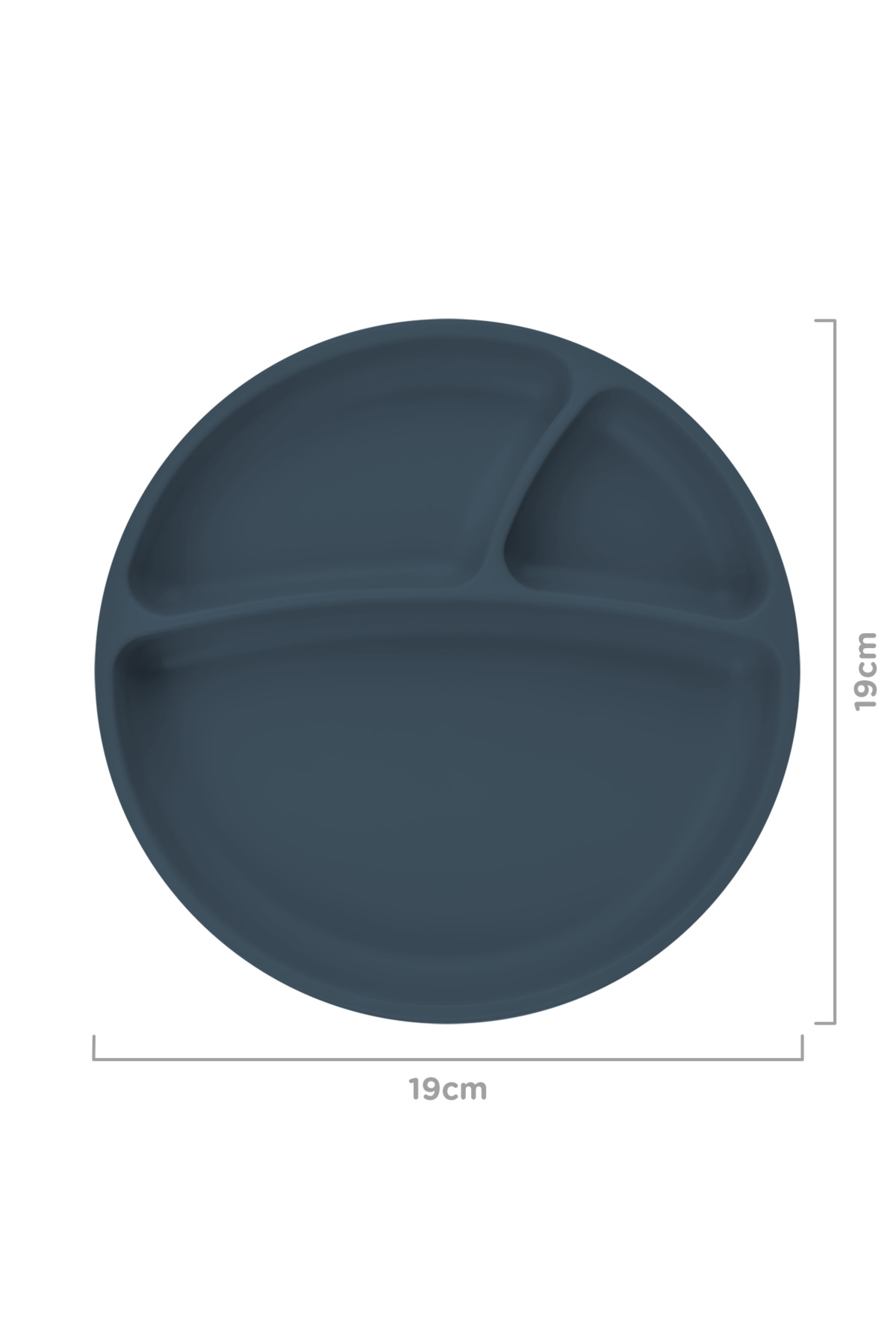 OiOi Silikon Beslenme Seti 3'lü Deep Blue fotoğrafı 2 (önizleme)