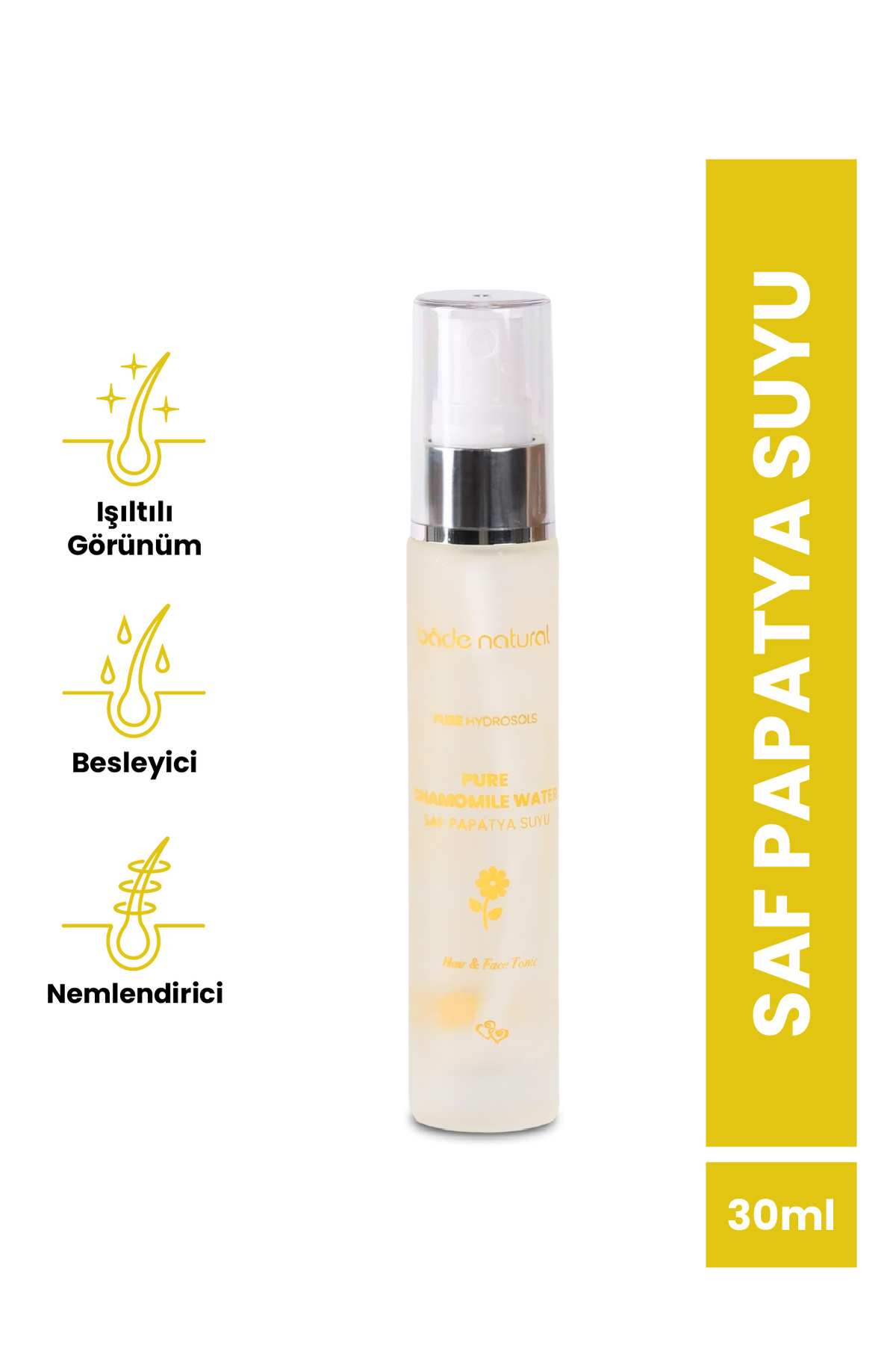 Bade Natural تونیک موی بابونه ۱۰۰٪ طبیعی، ۳۰ میلیلیتر، سایز مسافرتی — BN.0178