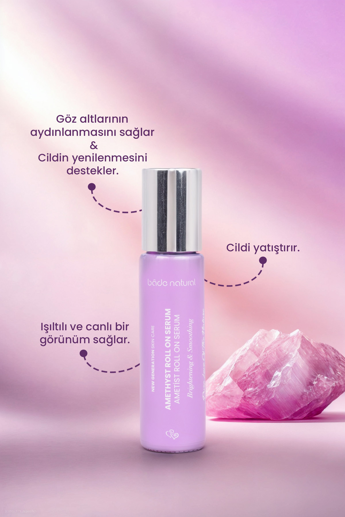 Ametist Taşlı Yaşlanma Karşıtı Masaj Serumu 10 ml — BN.0220 — تصویر 5 از 7