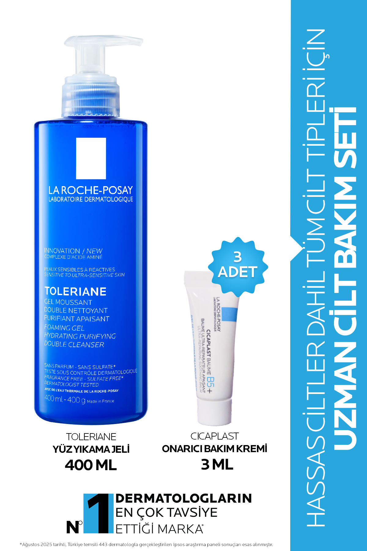 La Roche Posay Hassas Ciltler Dahil Tüm Ciltler İçin Uzman Cilt Bakım Seti