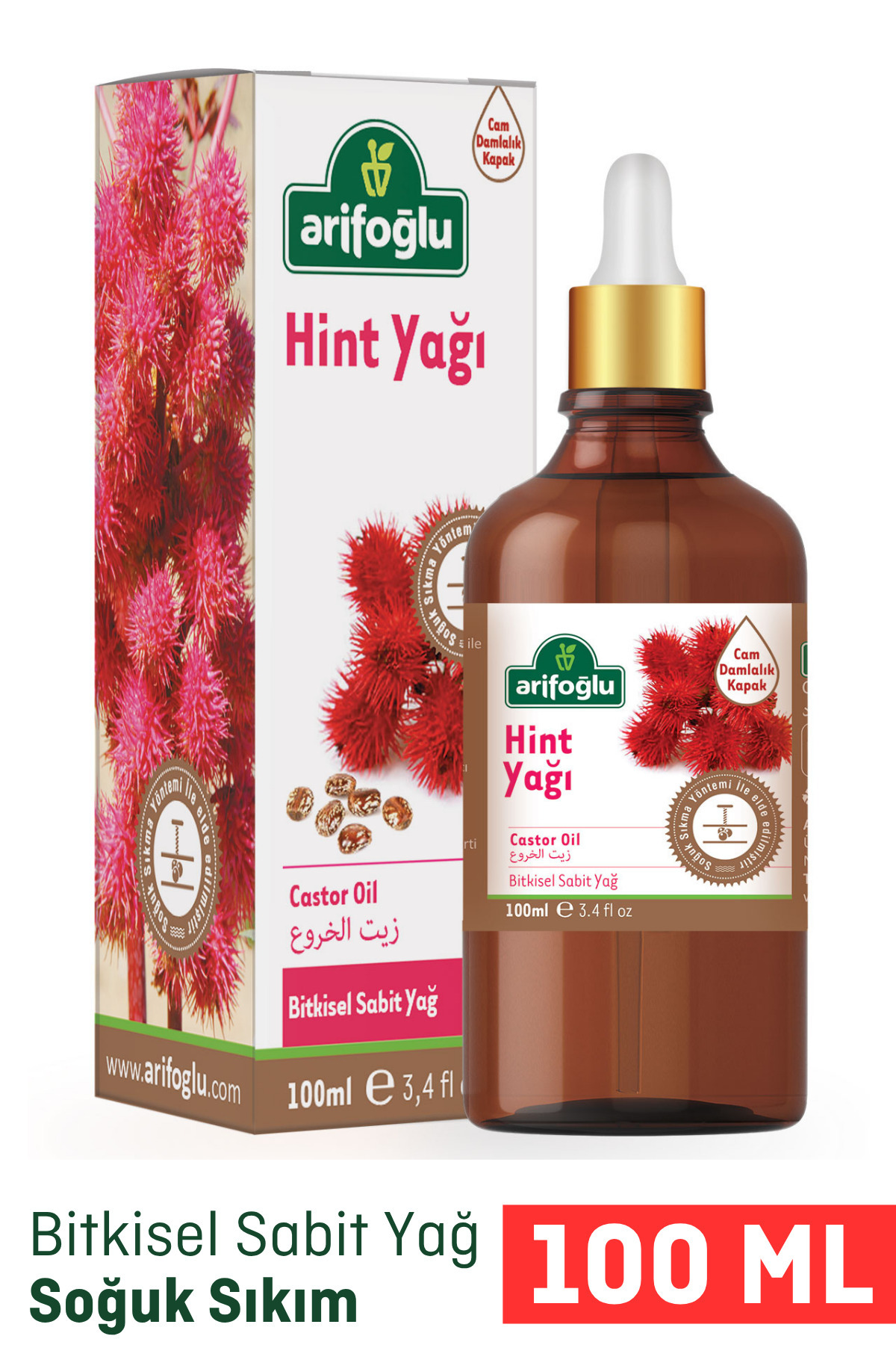 Arifoğlu Hint Yağı Soğuk Sıkım 100 ml