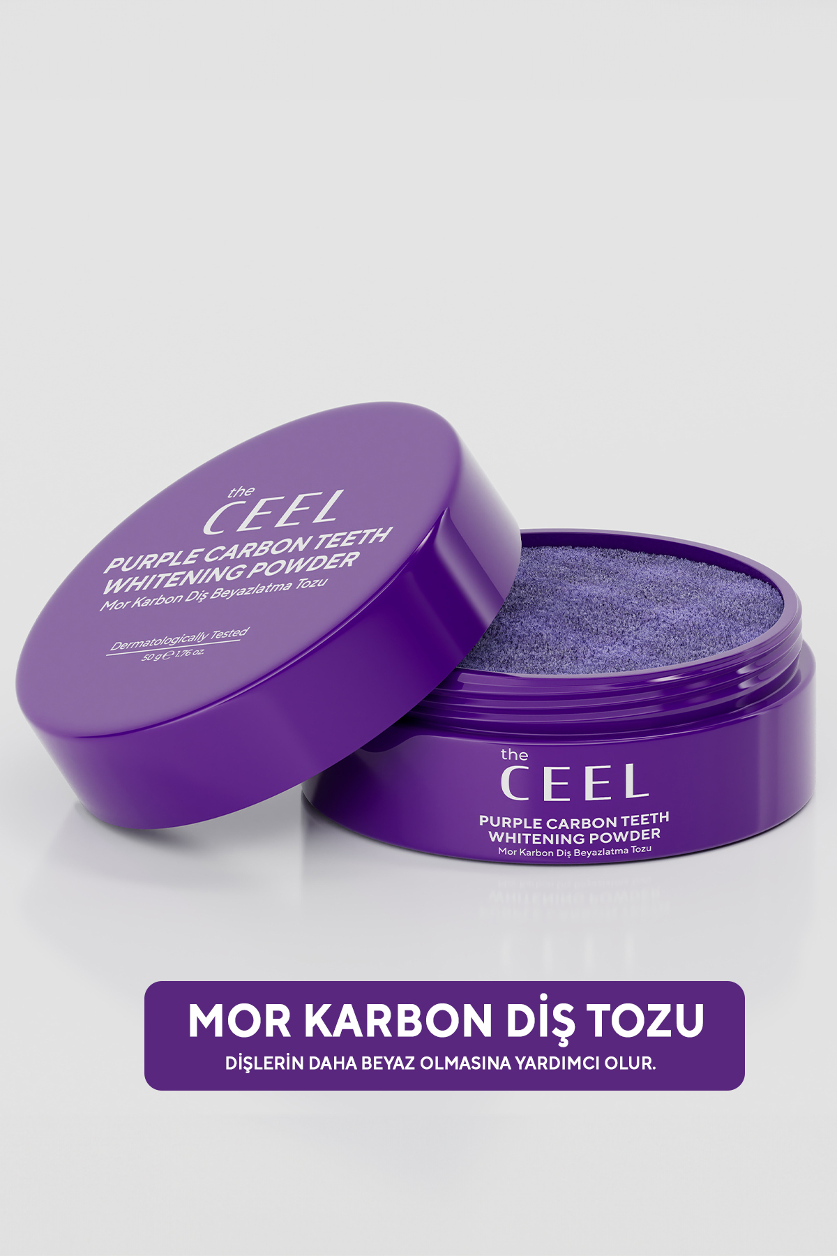 The Ceel Diş Beyazlatıcı Aktif Mor Karbon Diş Tozu 50 gr
