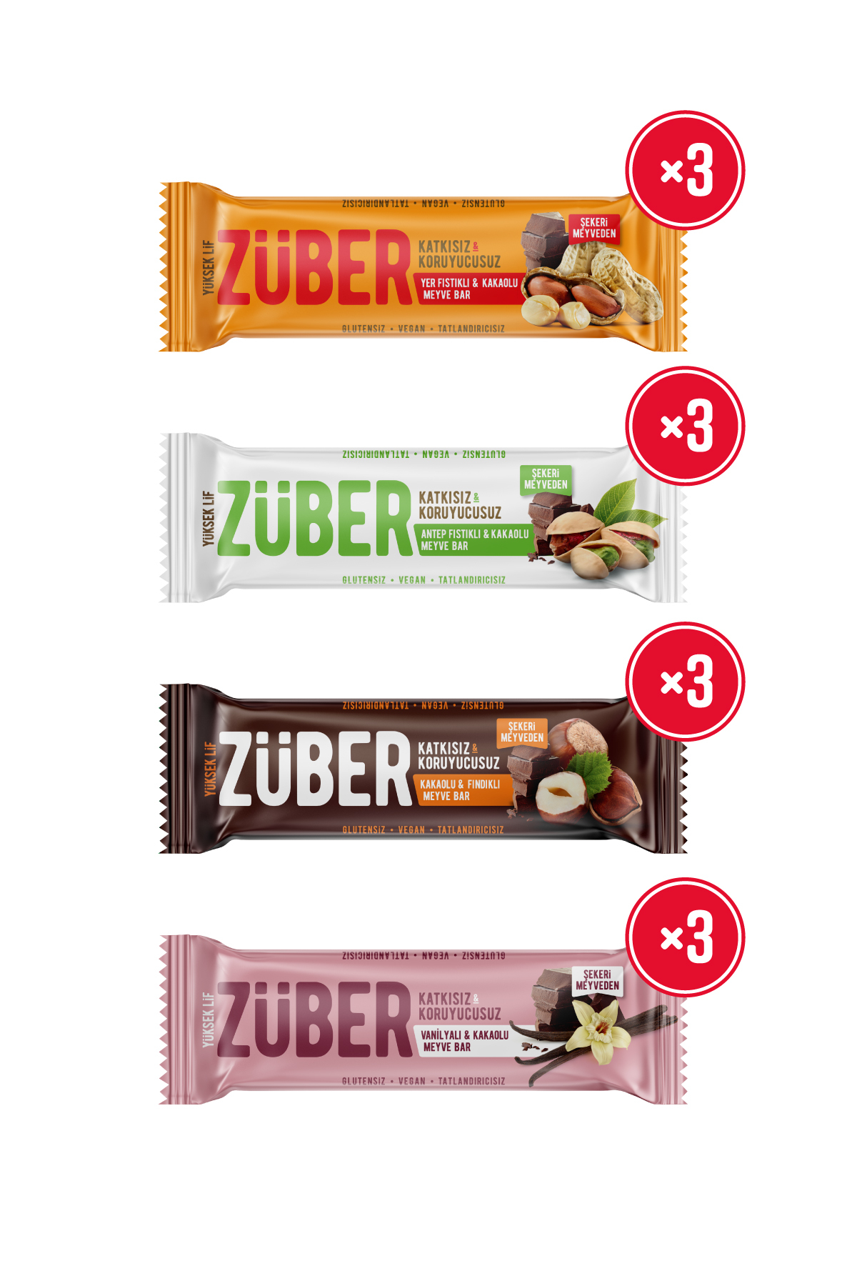 Züber Meyve Bar Deneme Paketi: Kuru Meyve Keyfi