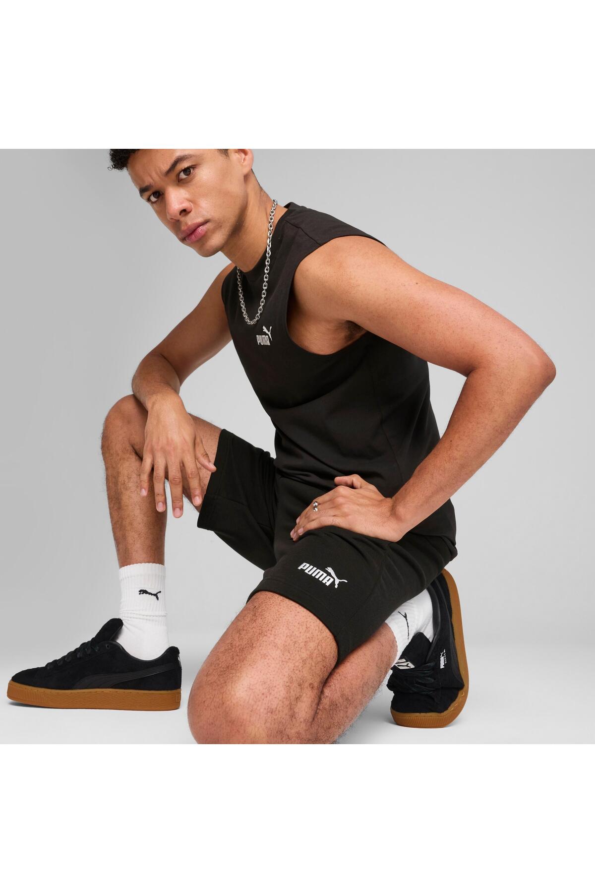 شورت و شلوارک مردانه مشکی پوما | 68259401 اورجینال - تصویر 4