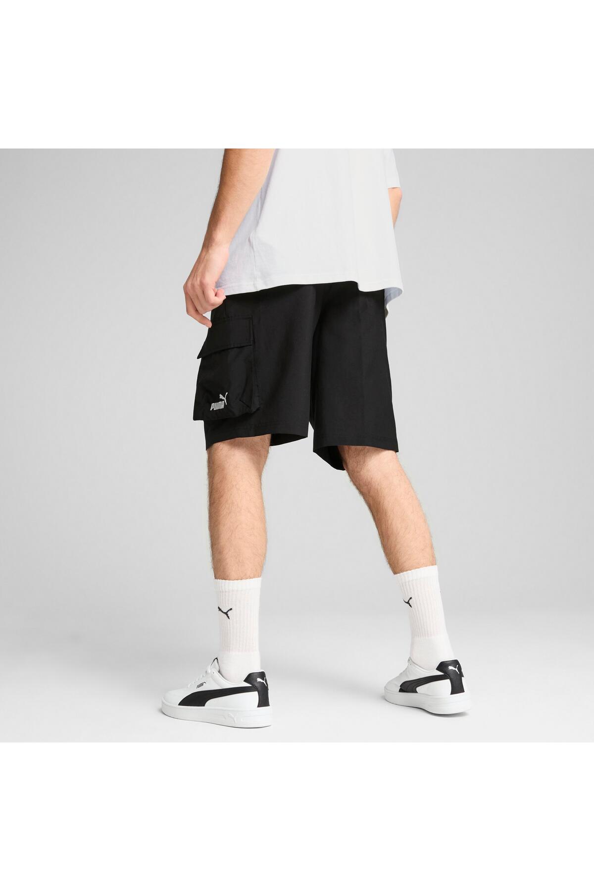 شورت و شلوارک مردانه مشکی پوما | 682664-01-negru اورجینال - تصویر 2