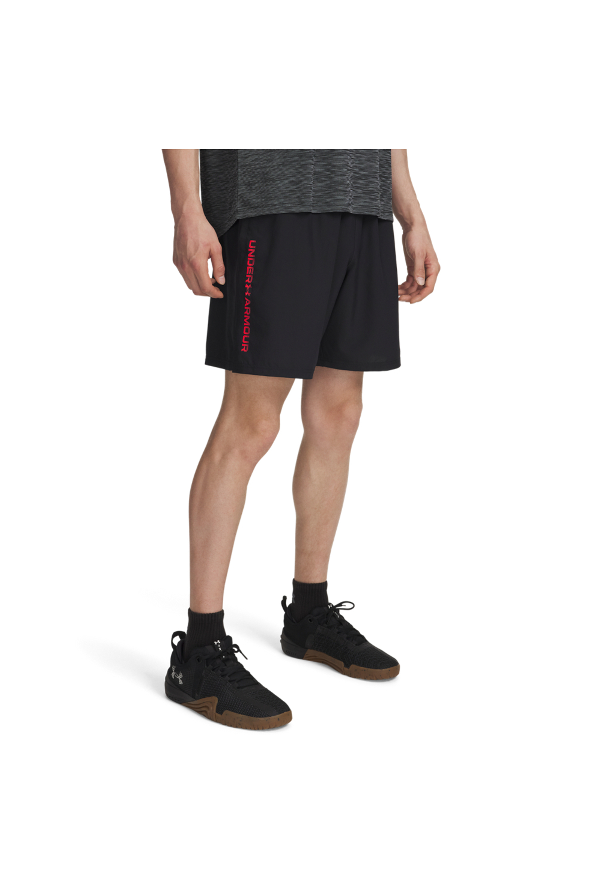 آندر آرمور شلوارک مردانه UA Tech بافته شده با حروف Wordmark، کد ۱۳۸۳۳۵۶-۰۰۷