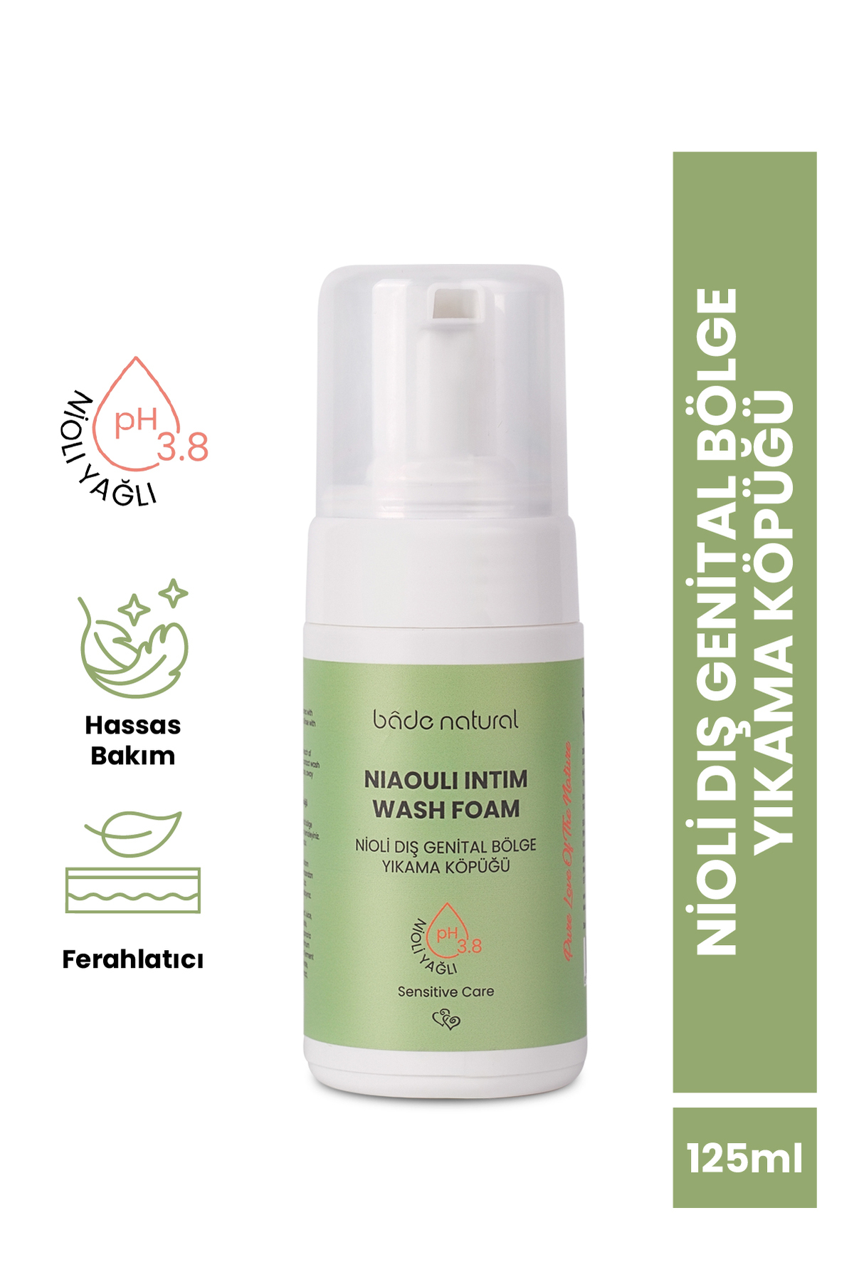 Nioli Yağlı Dış Genital Bölge Yıkama Köpüğü Ph 3.8 %100 Doğal 125 ml