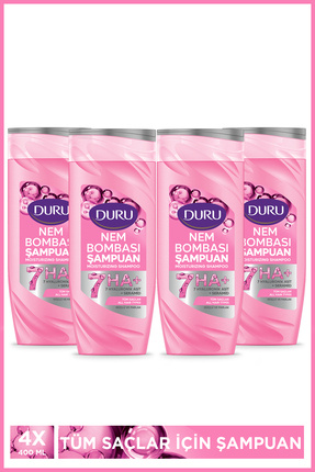 Duru Nem Bombası Tüm Saçlar İçin Şampuan 4x400 Ml
