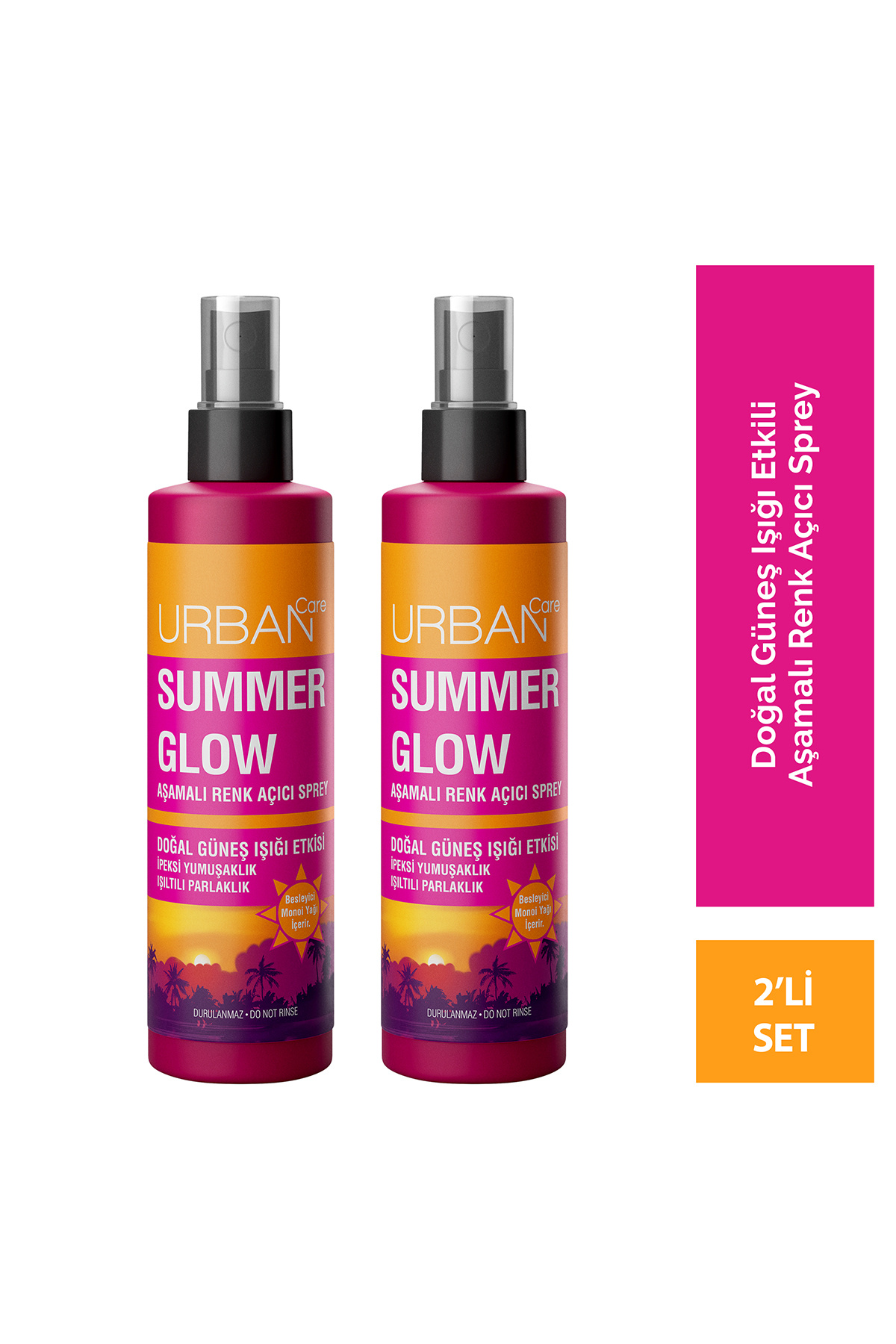 Urban Care Summer Glow Aşamalı Renk Açıcı Sprey Set 2X150ml-vegan