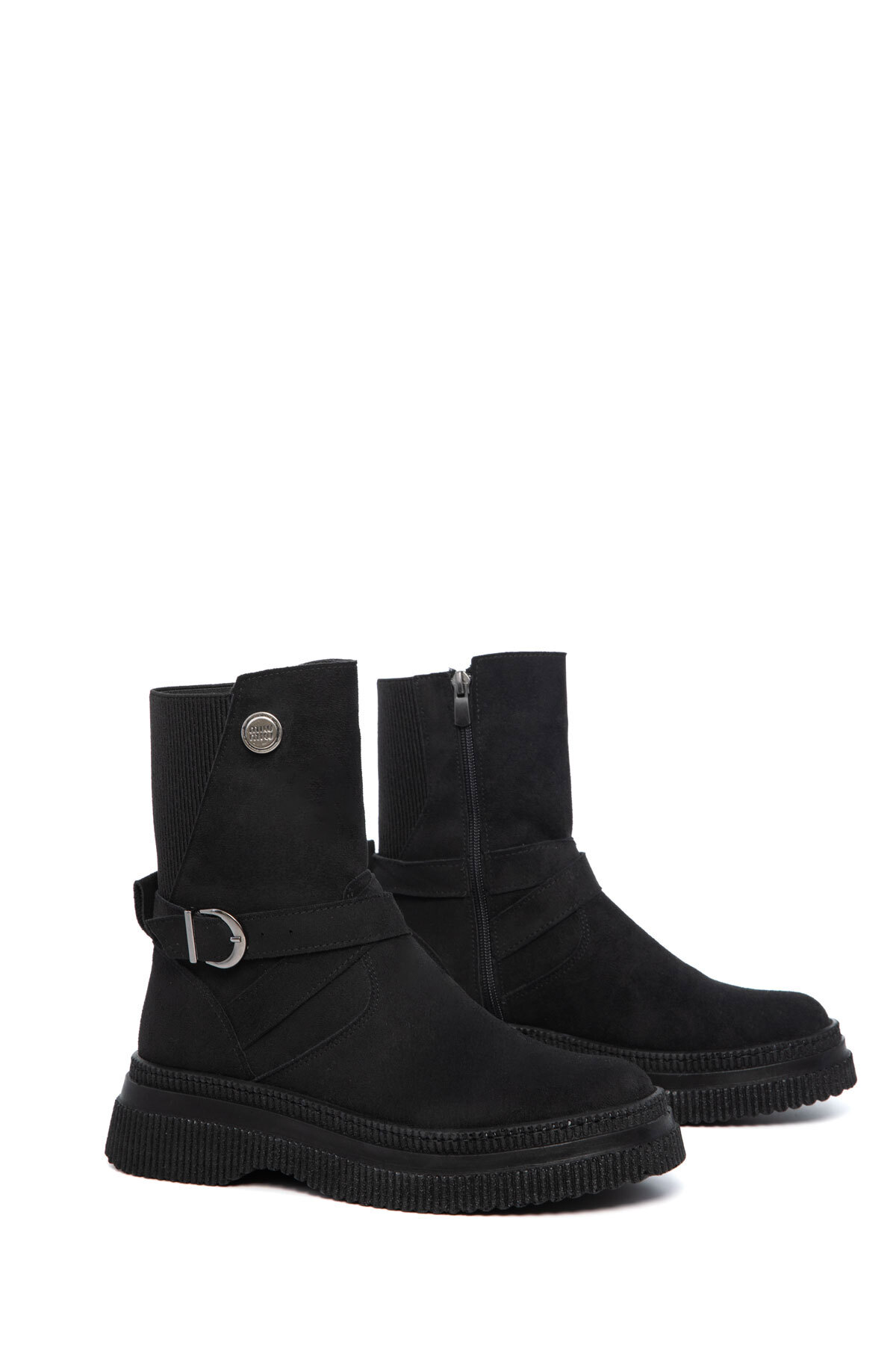 SOHO Siyah Süet Kadın Bot & Bootie 21169 görsel 4