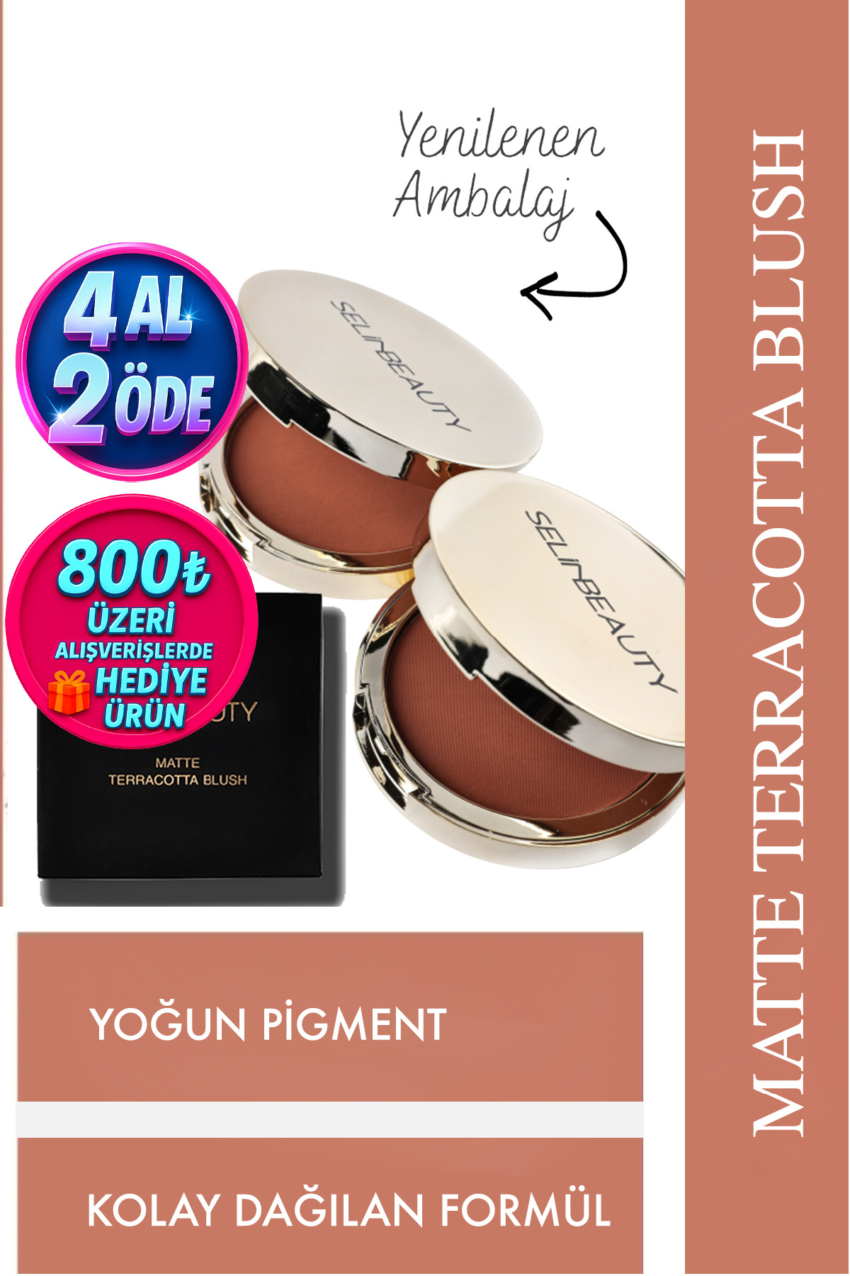 SELİNBEAUTY Matte Terracota Blush