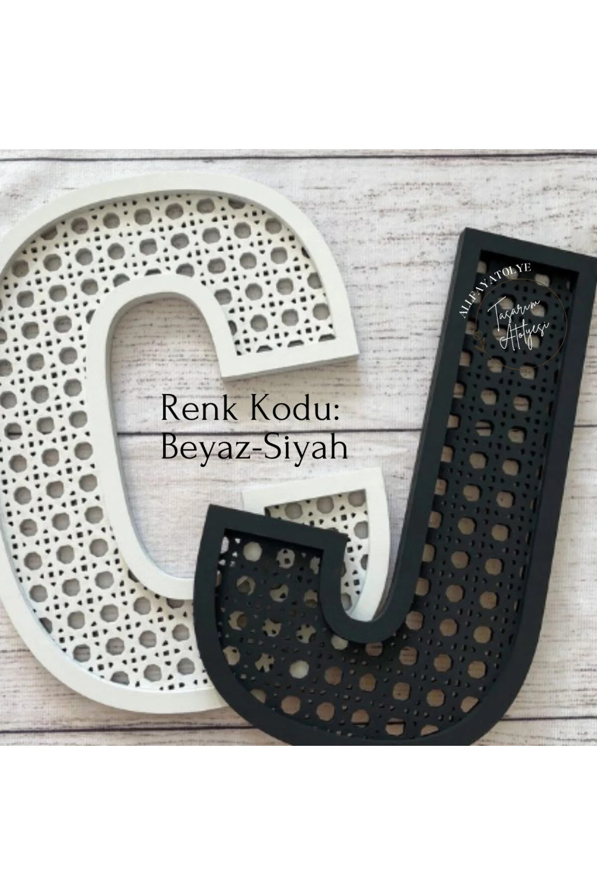 AllFayLazer Isme Özel Hazeran Harf Ahşap Rattan Kapı Bebek Ve Çocuk Odası Kapı Duvar Süsü Dekorasyon fotoğrafı 3 (önizleme)