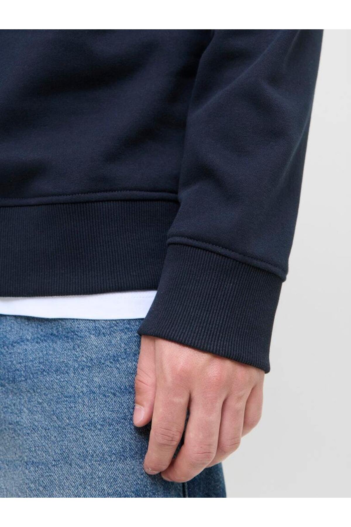 سویشرت جک اند جونز مردانه  قهوه ای   Regular/رگولار      | Jack & Jones 12279115 BD - تصویر 5