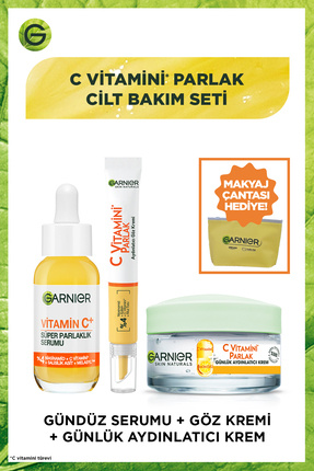 Garnier C Vitamin Serum(Niasinamid+Salisilik Asit)+Göz Kremi(Niasinamid+Kafei...