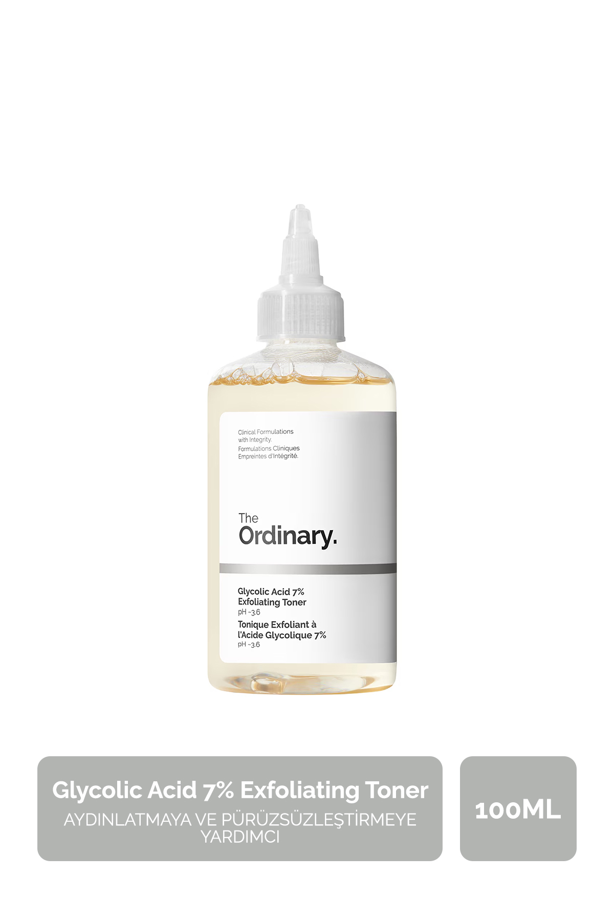 The Ordinary Glycolic Acid 7% Exfoliating Toner-Aydınlatmaya ve Pürüzsüzleştirmeye Yardımcı Glikolik Asit Tonik