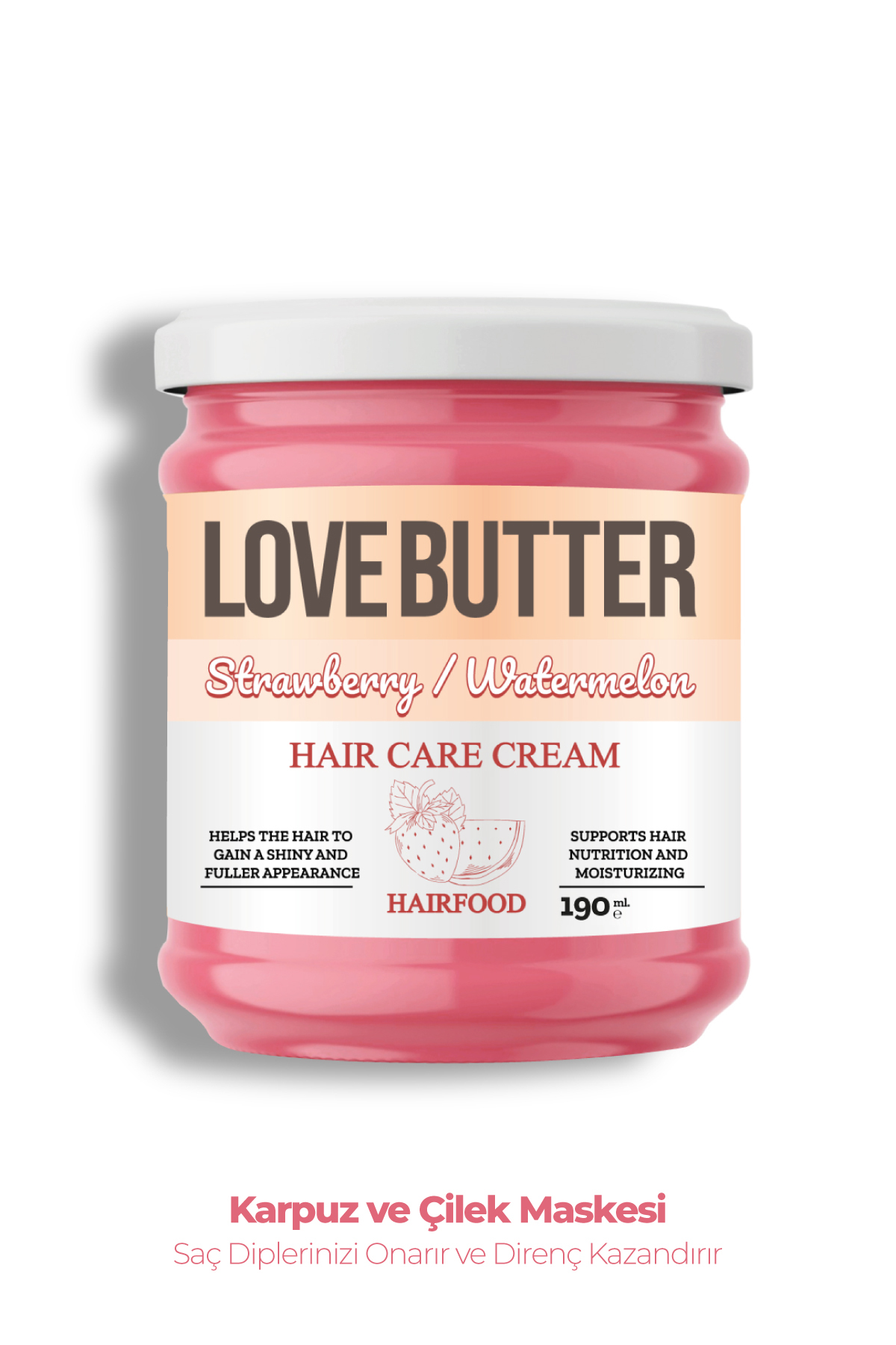 LOVE BUTTER Strawberry & Watermelon Hair Food Saç Maskesi