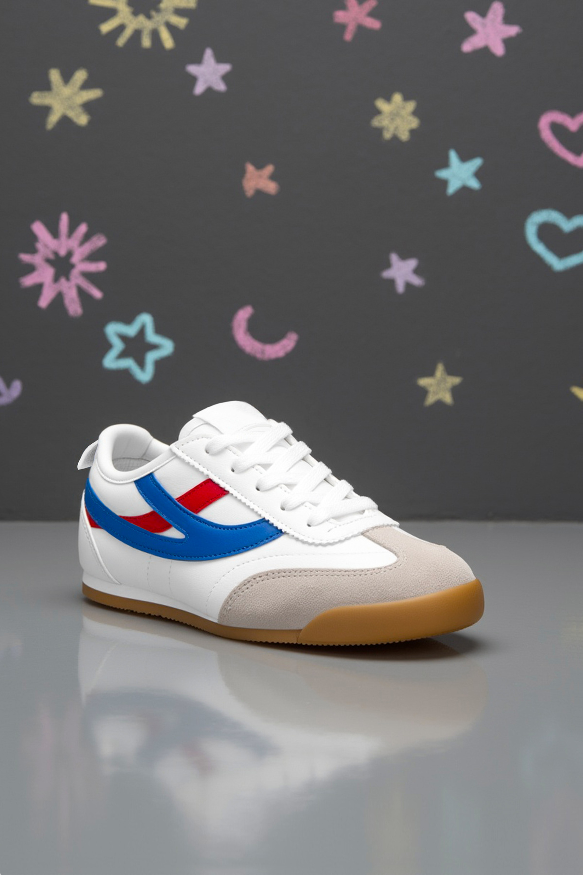 DS Meepo Kids' Red White Blue Sneaker Casual Sports Shoes