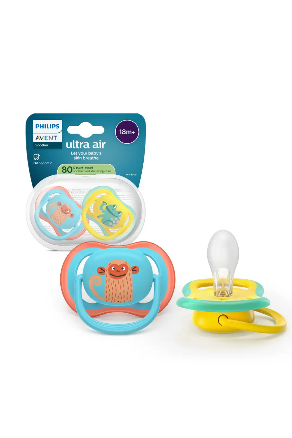 Philips Avent Sada 2 kusů suzete Philips Avent Ultra Air SCF349/58, tetina ex...