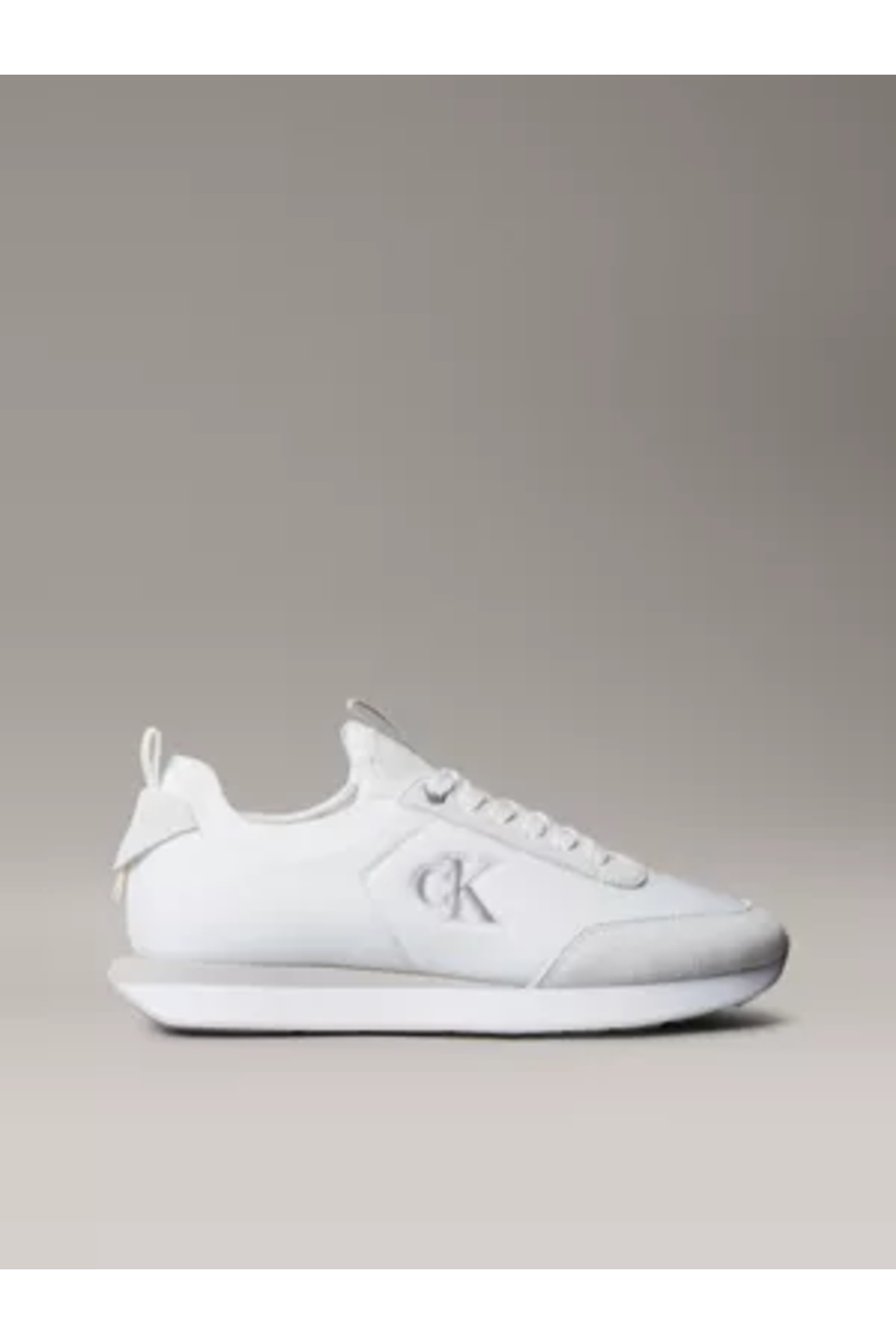 Calvin Klein Calvin Klein Damskie Białe Retro Skarpety Biegające Ny Niskie Trampki