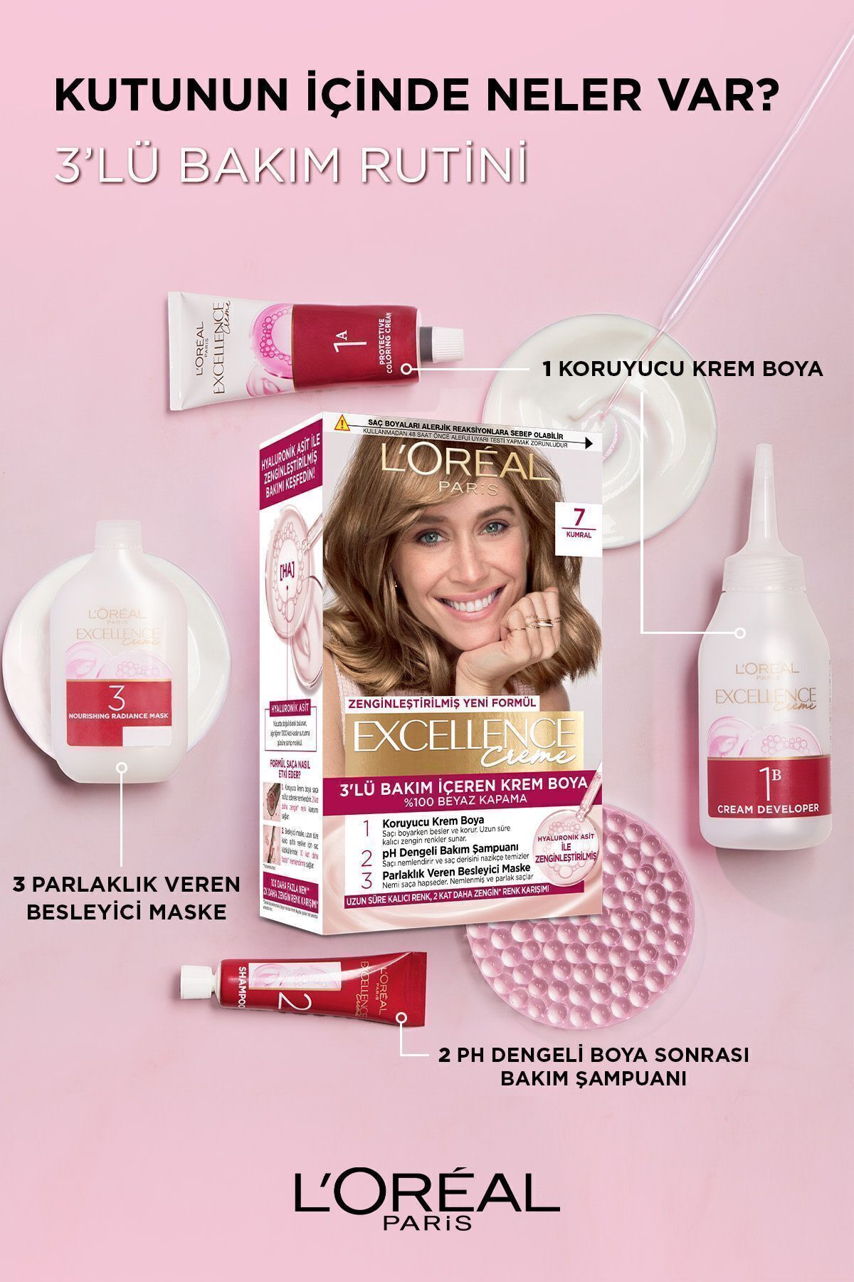 رنگ مو زنانه بورگوندی لورال پاریسL'Oreal Paris | 13831 اورجینال - تصویر 4
