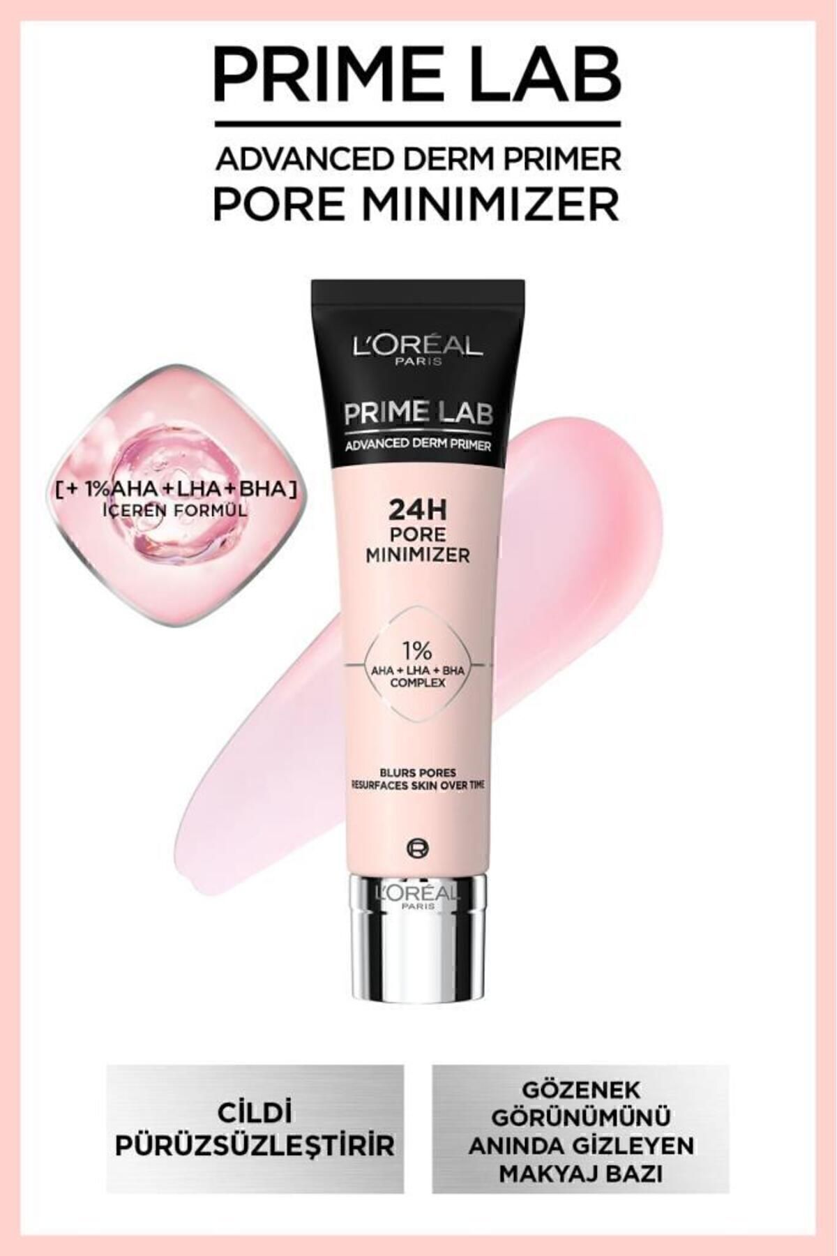 L'Oreal Paris L'Oréal Paris Prime Lab Pore Minimizer Gözenek Küçültücü AHA ve BHA İçeren Primer