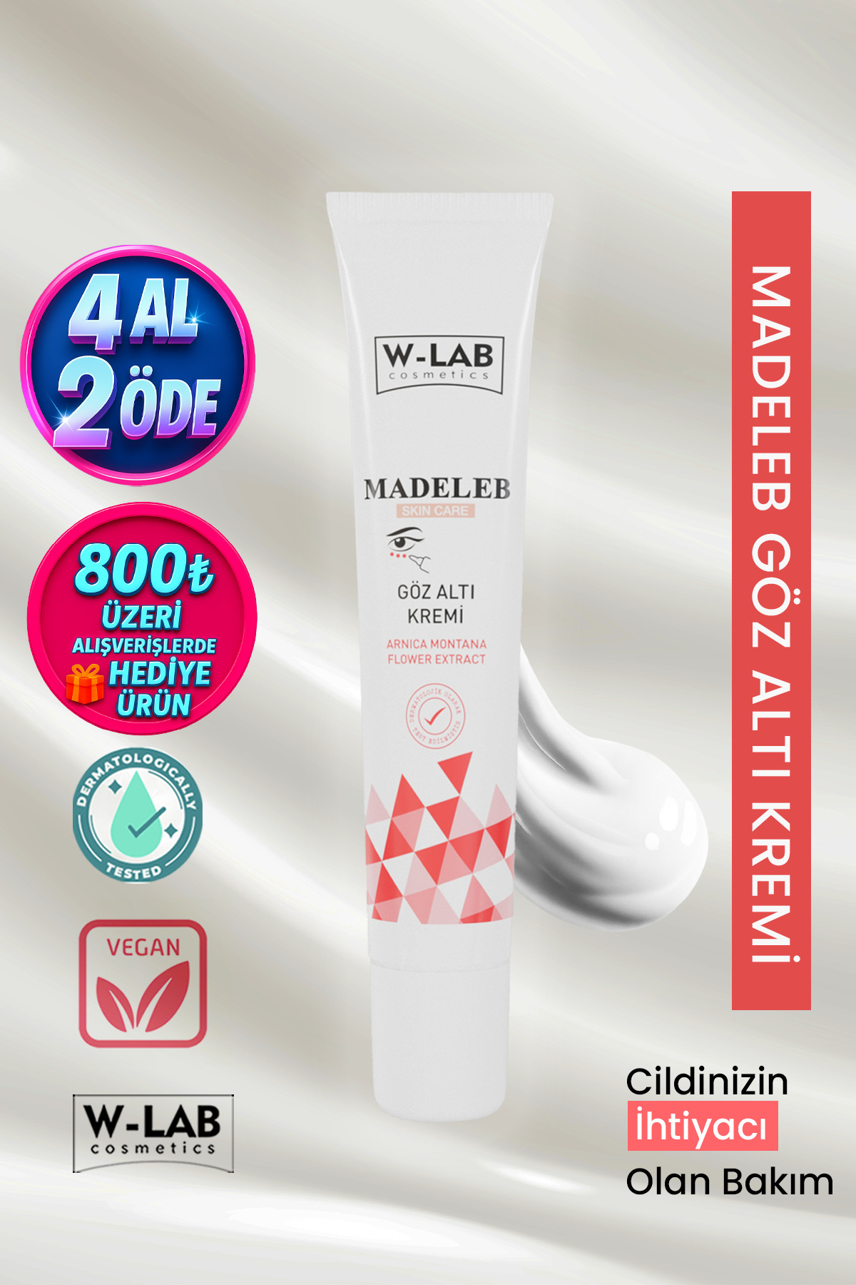 W-Lab Kozmetik Madeleb Göz Altı Kremi 20 ml