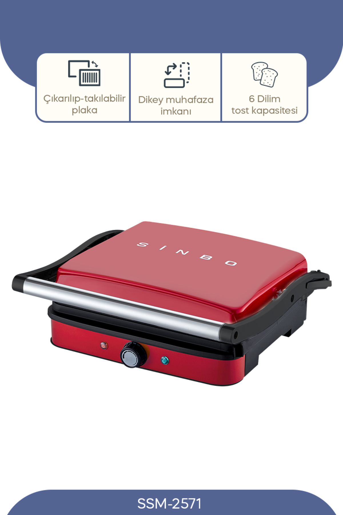Sinbo SSM-2571 Tost Makinesi