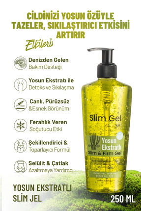 SLİM GEL Yosun Özlü Ekstra Slim Jel – Selülit & Çatlak Karşıtı, Bölgesel İnce...