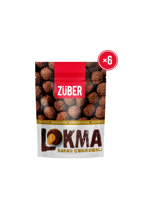 Züber Lokma Kakao Çekirdekli Meyve Topu 96g x 6 Adet