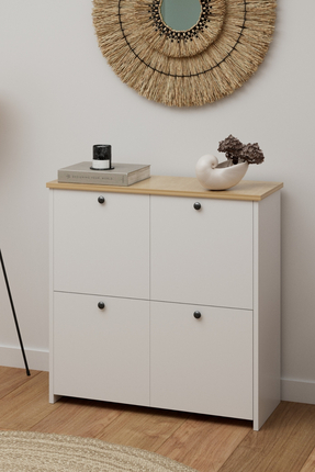 Monte Sehpa Cube Çok Amaçlı Dolap Country Mutfak, Banyo, Balkon, Kiler, 4 Raf...