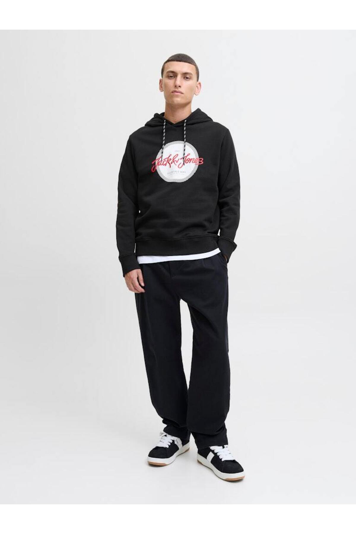 سویشرت جک اند جونز مردانه  مشکی   Regular/رگولار      | Jack & Jones 12279115 BD - تصویر 3